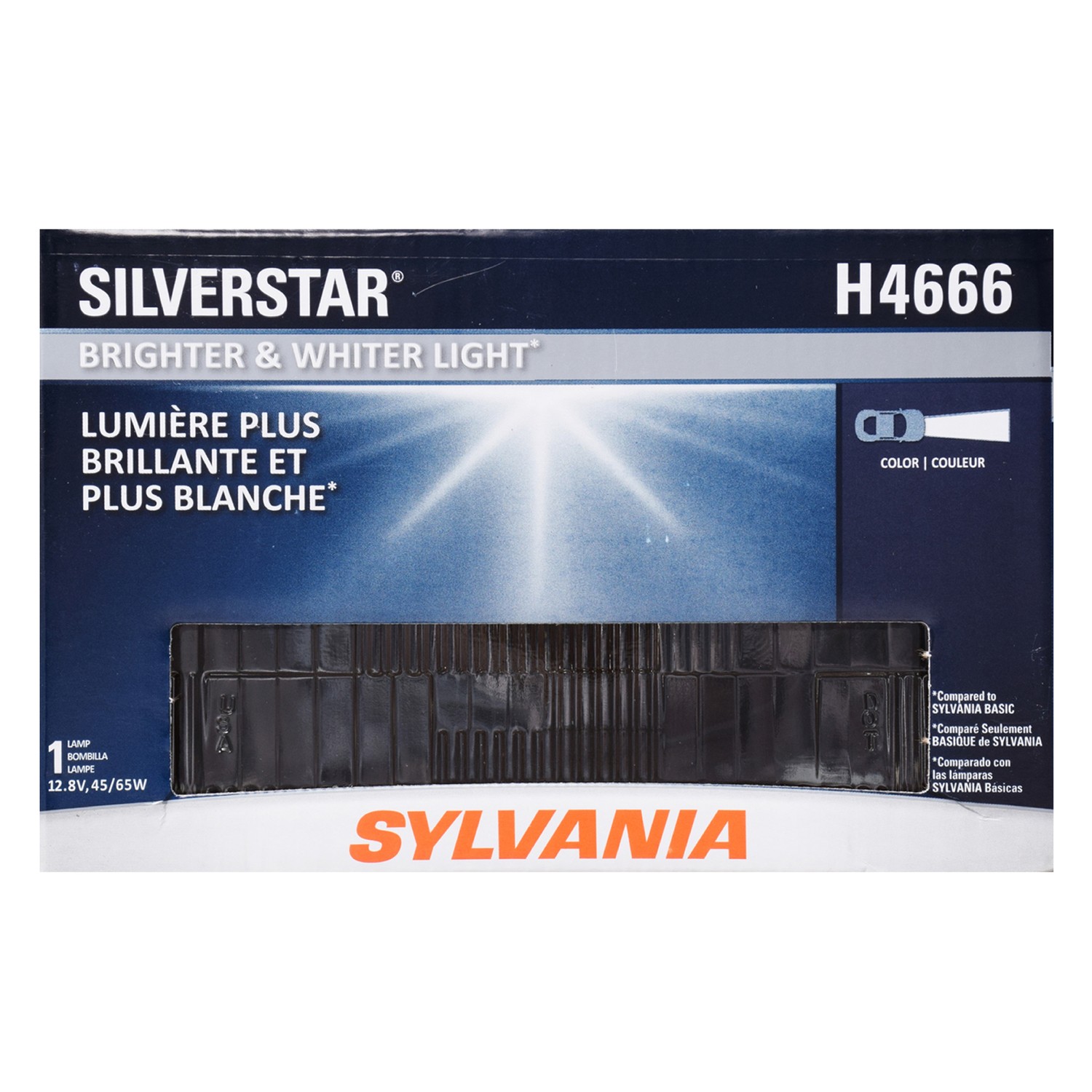 SYLVANIA H4666 SilverStar Sealed Beam Headlight, 1 Pack