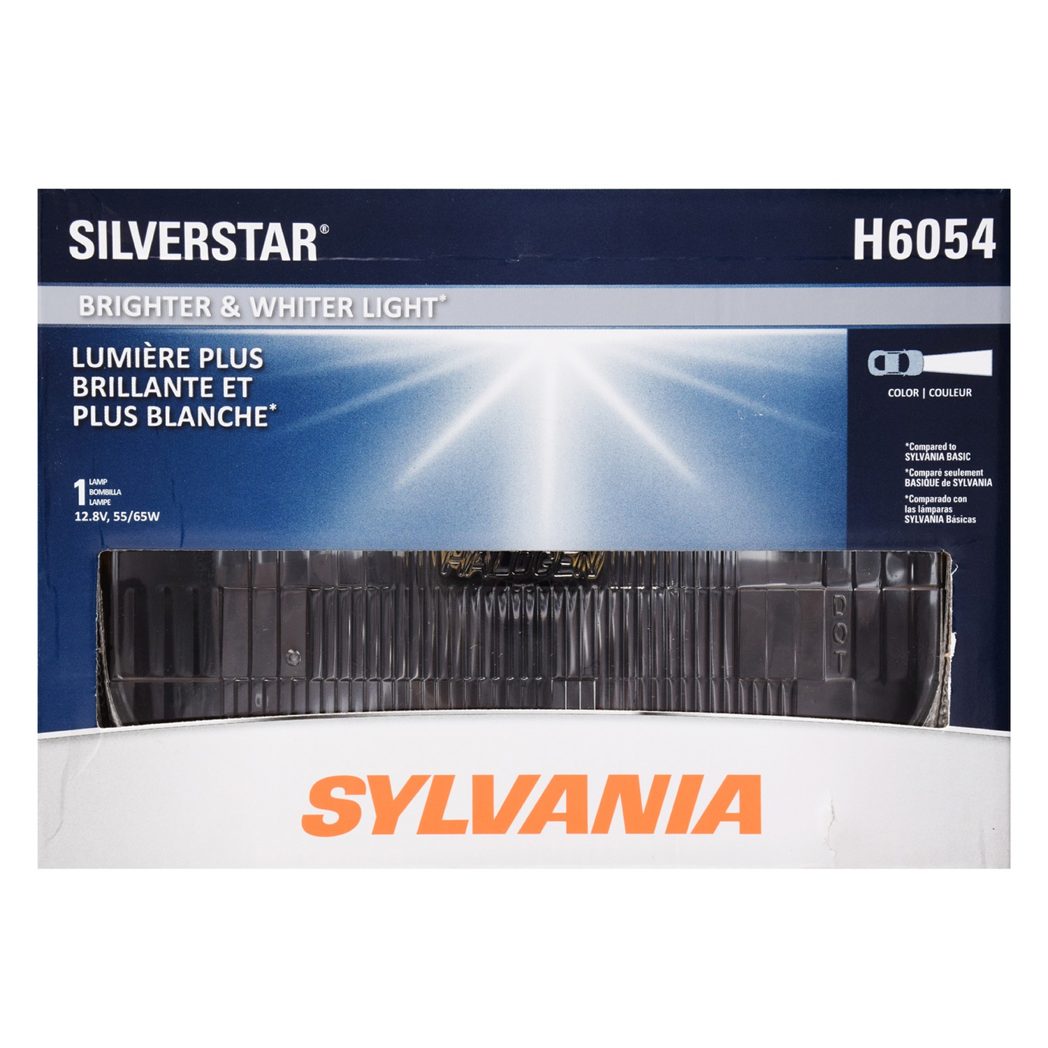SYLVANIA H6054 SilverStar Sealed Beam Headlight, 1 Pack