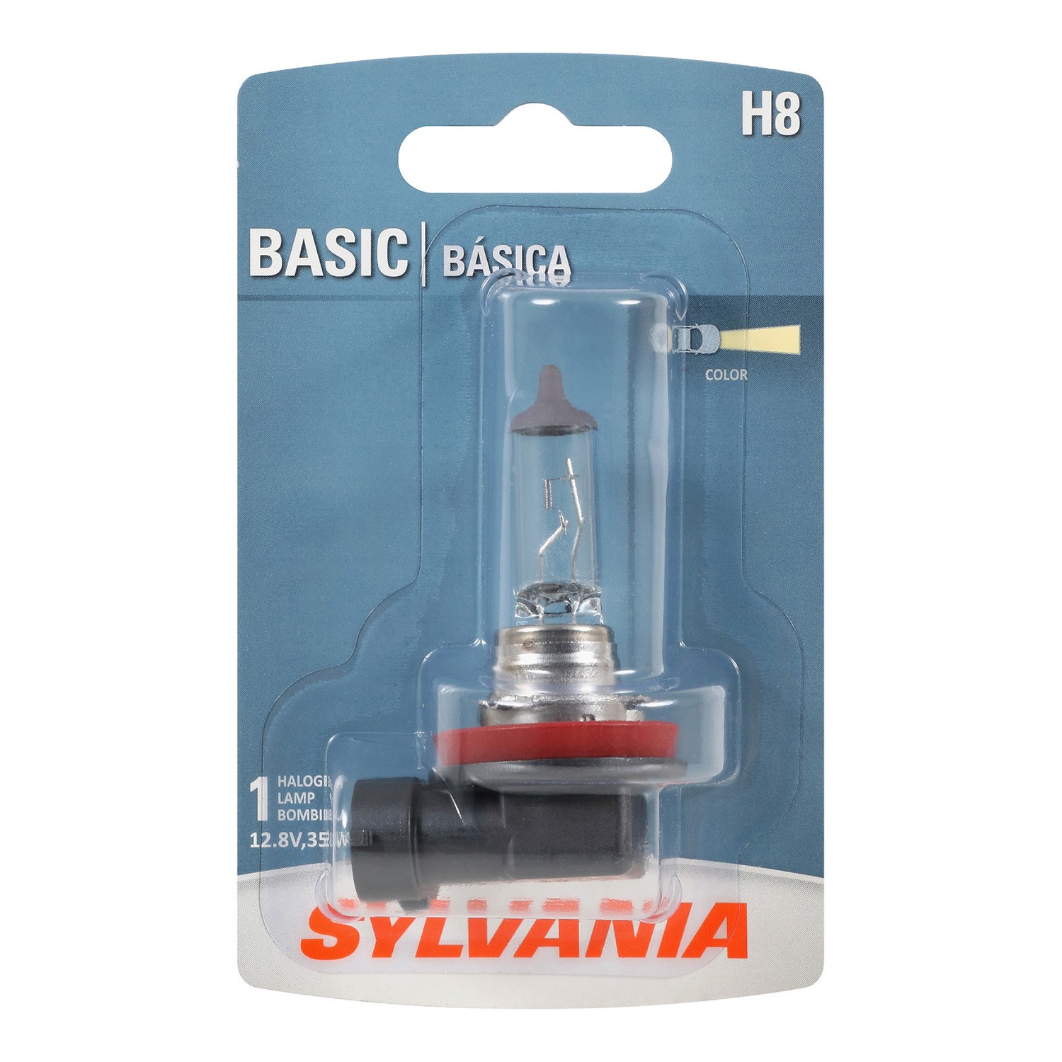 SYLVANIA H8 Basic Halogen Headlight Bulb, 1 Pack
