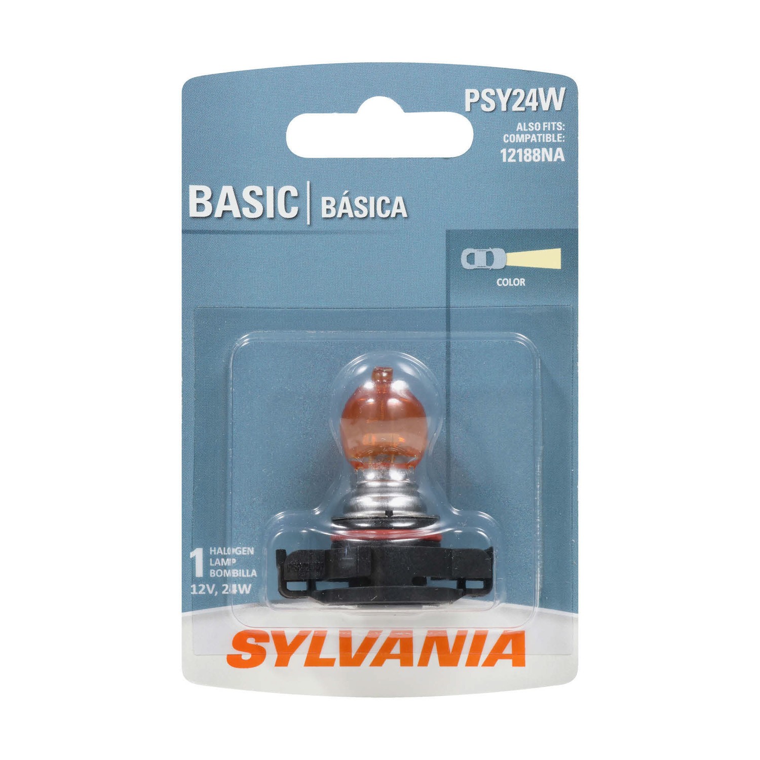 SYLVANIA PSY24W Basic Mini Bulb, 1 Pack