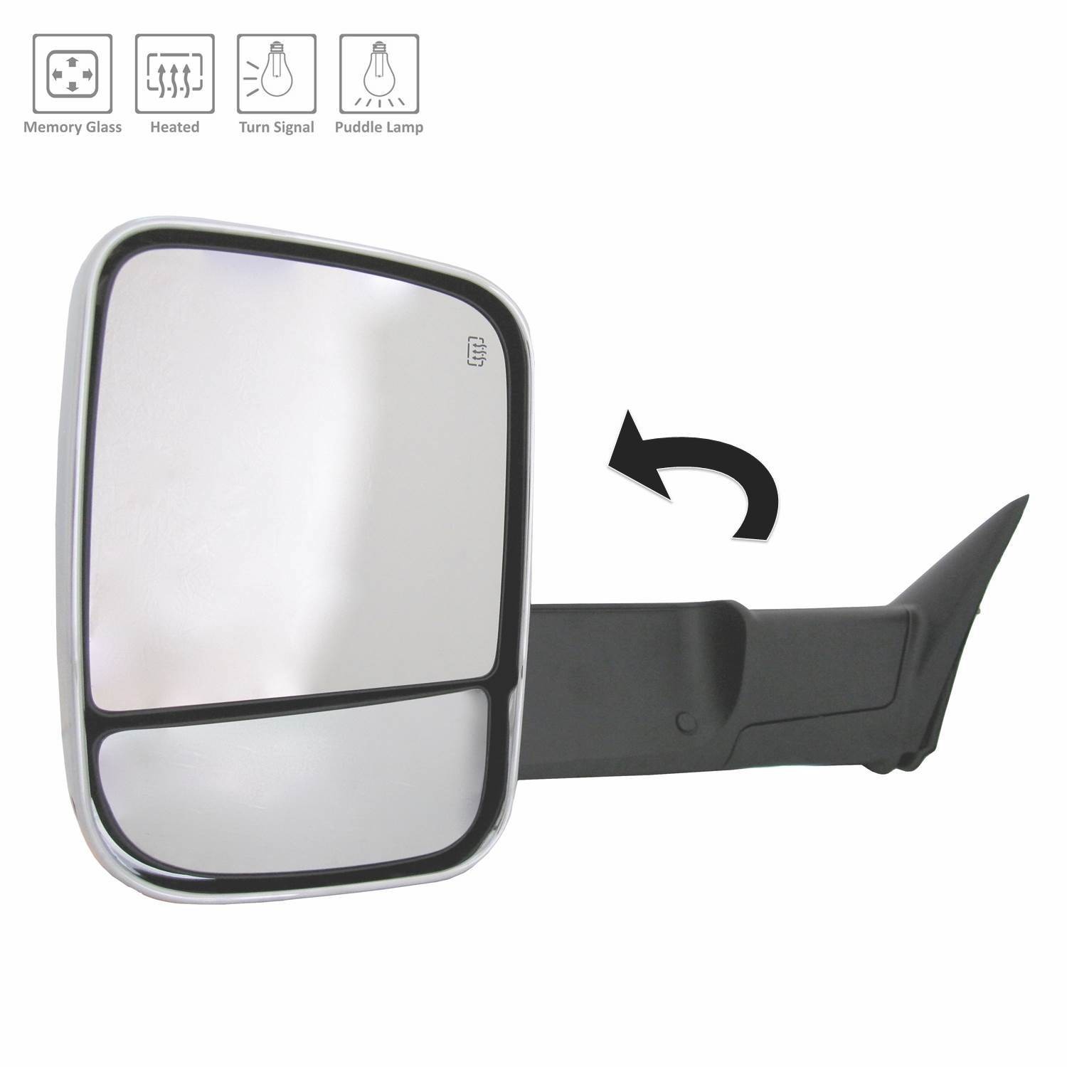 1500 12-13 LT MIRROR OUTSIDE REAR VIEW