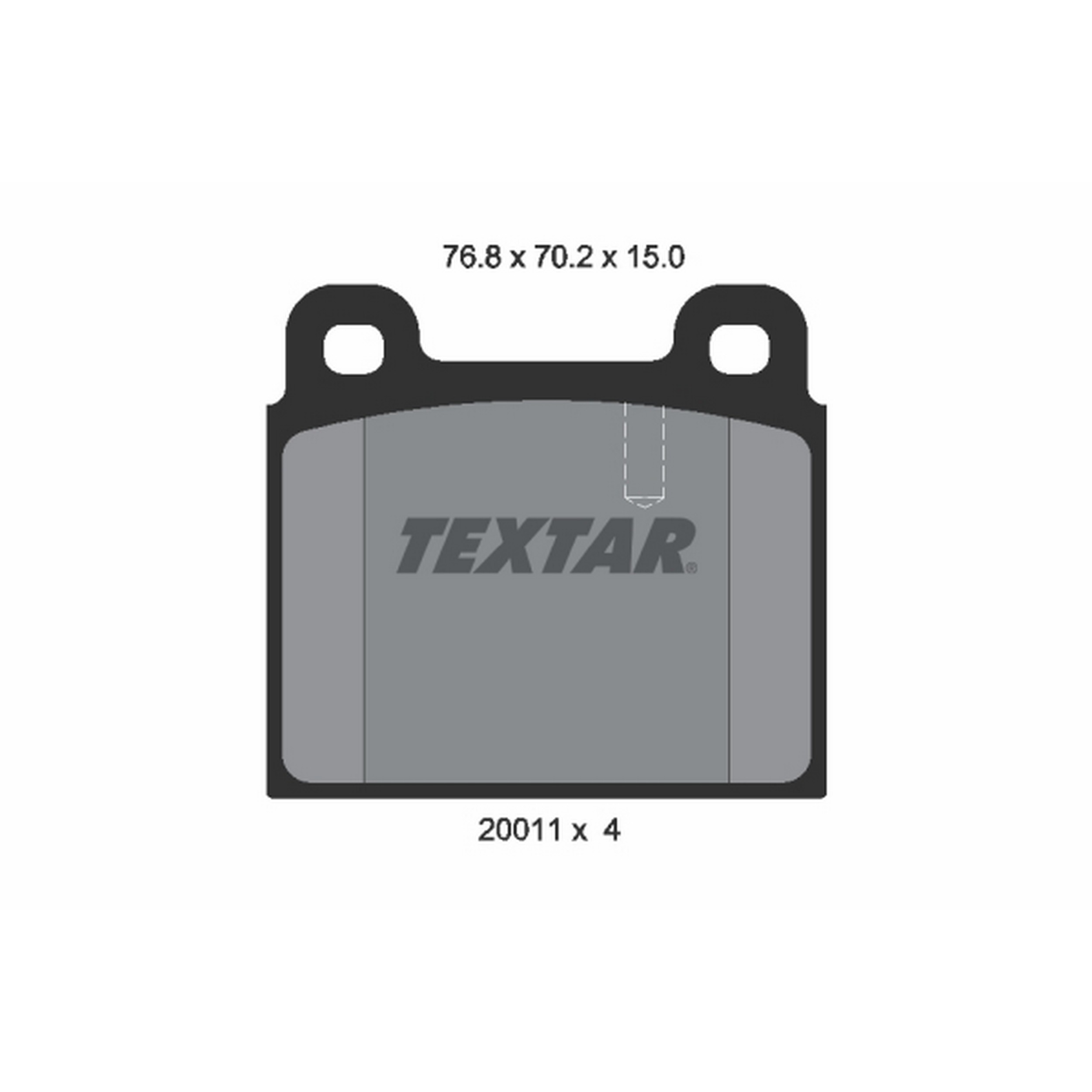 High-quality brake pad set for reliable braking performance