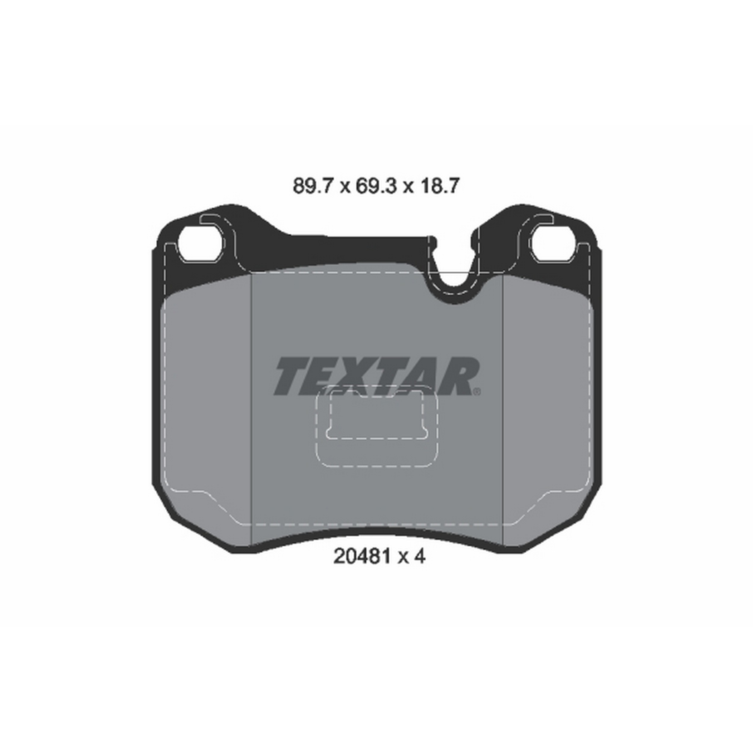 High-quality brake pad set for reliable braking performance