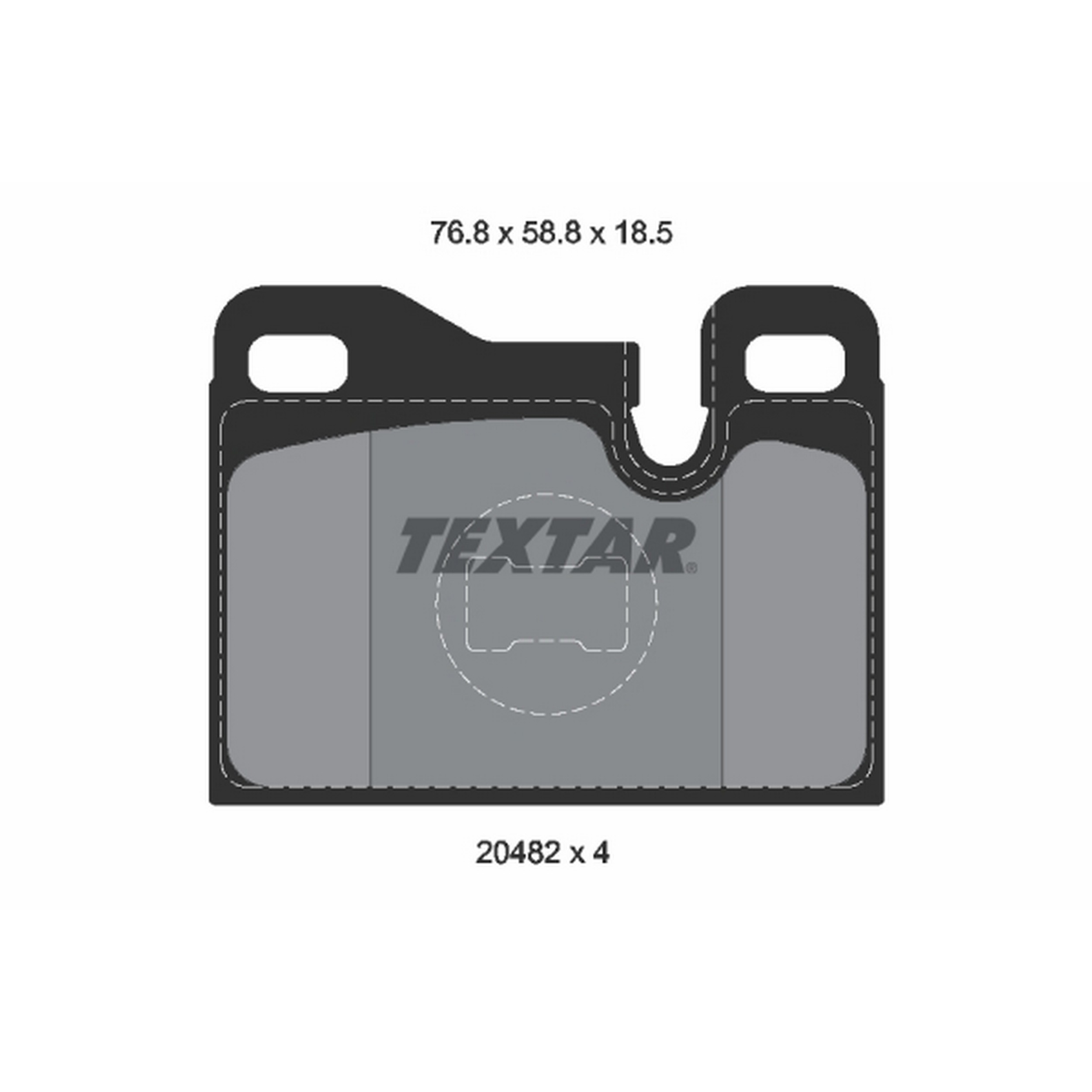 High-quality brake pad set for reliable braking performance