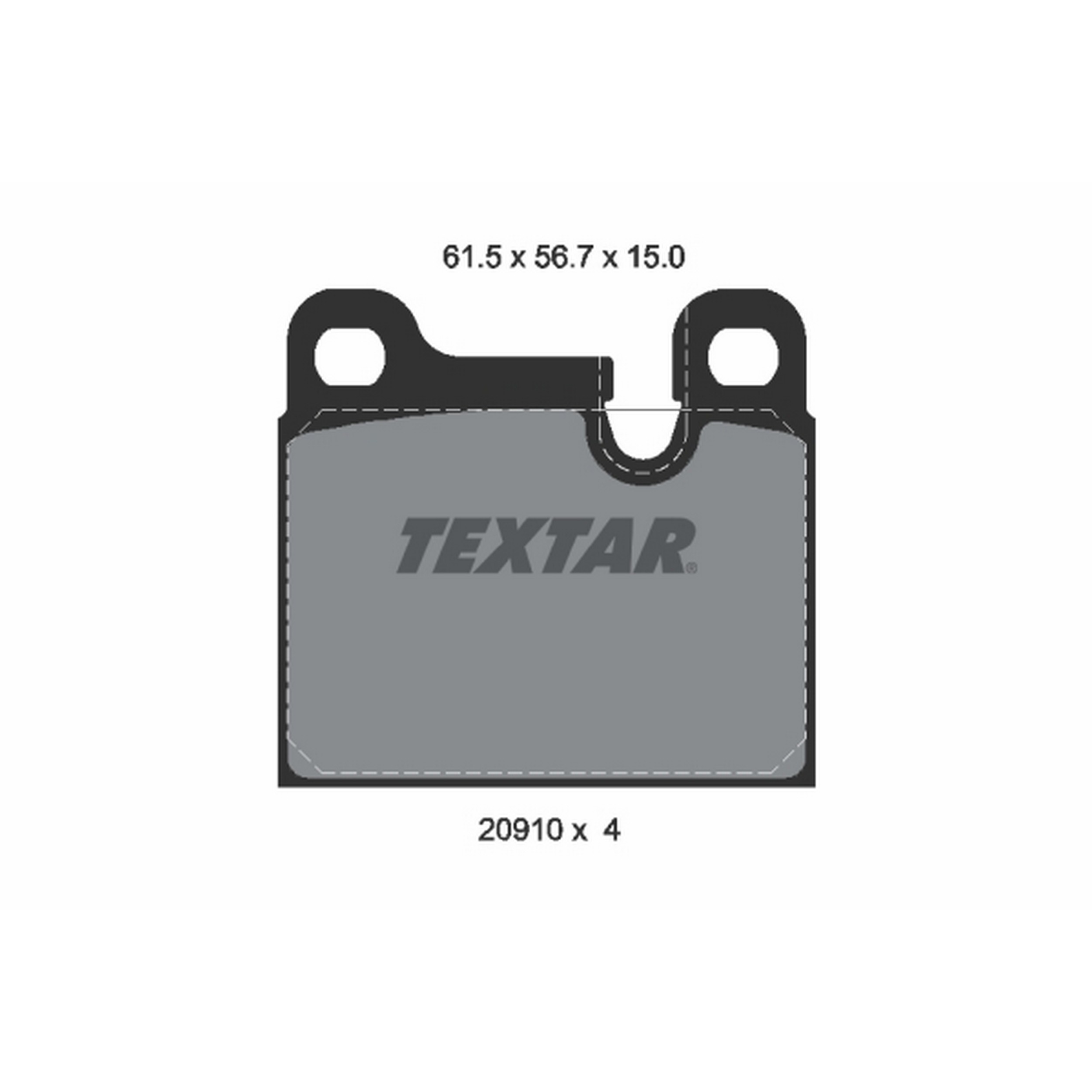 High-quality brake pad set for reliable braking performance