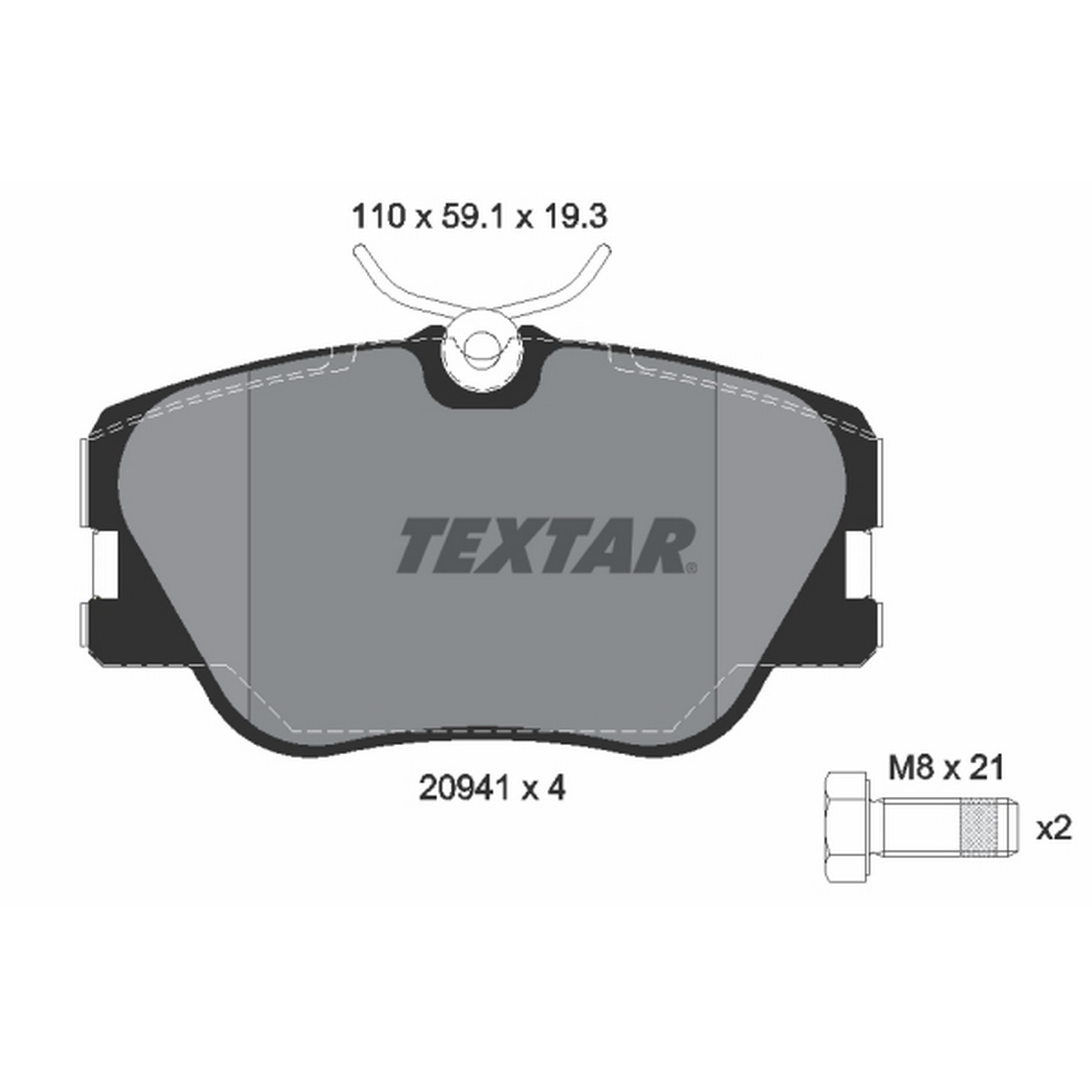 High-quality brake pad set for reliable braking performance