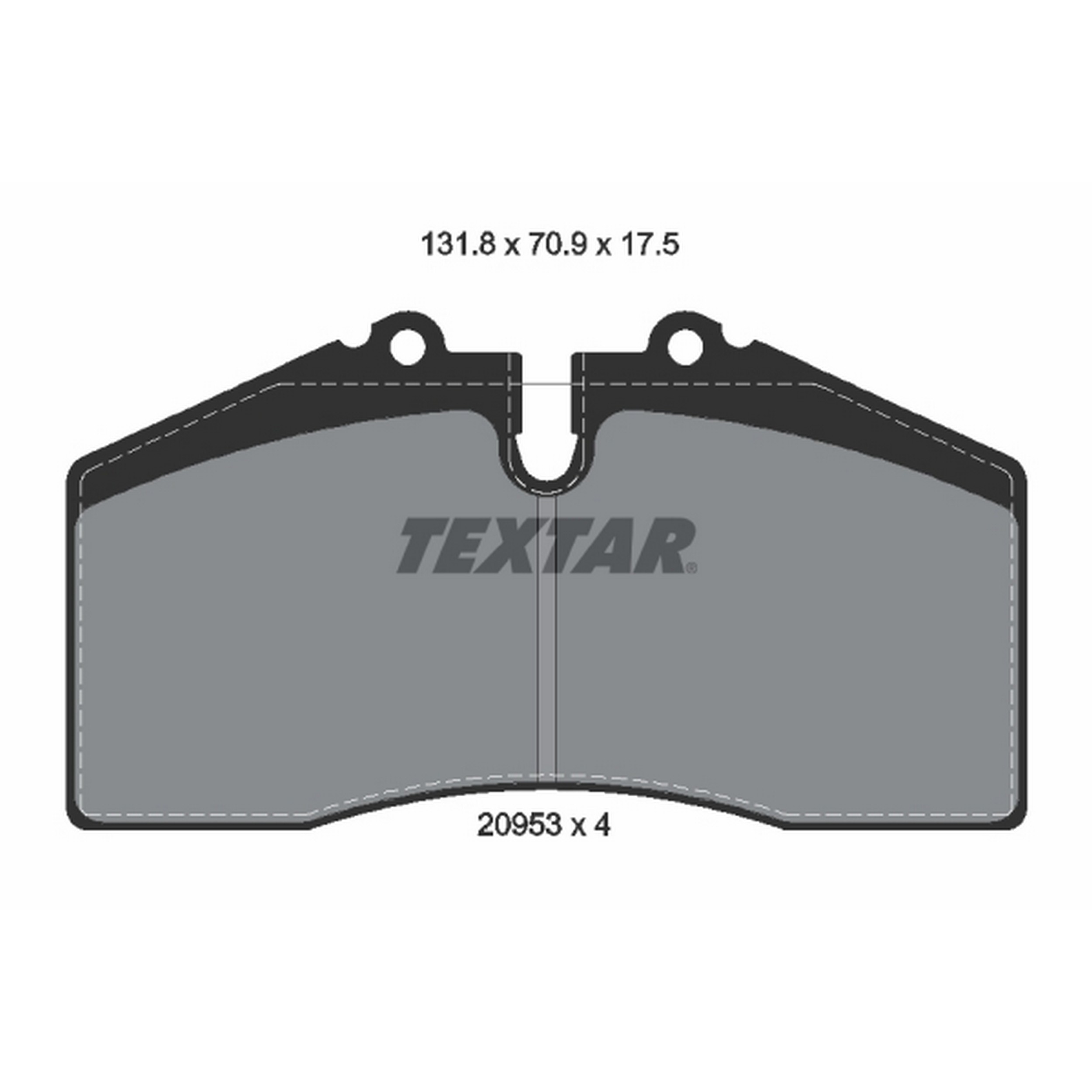 High-quality brake pad set for reliable braking performance
