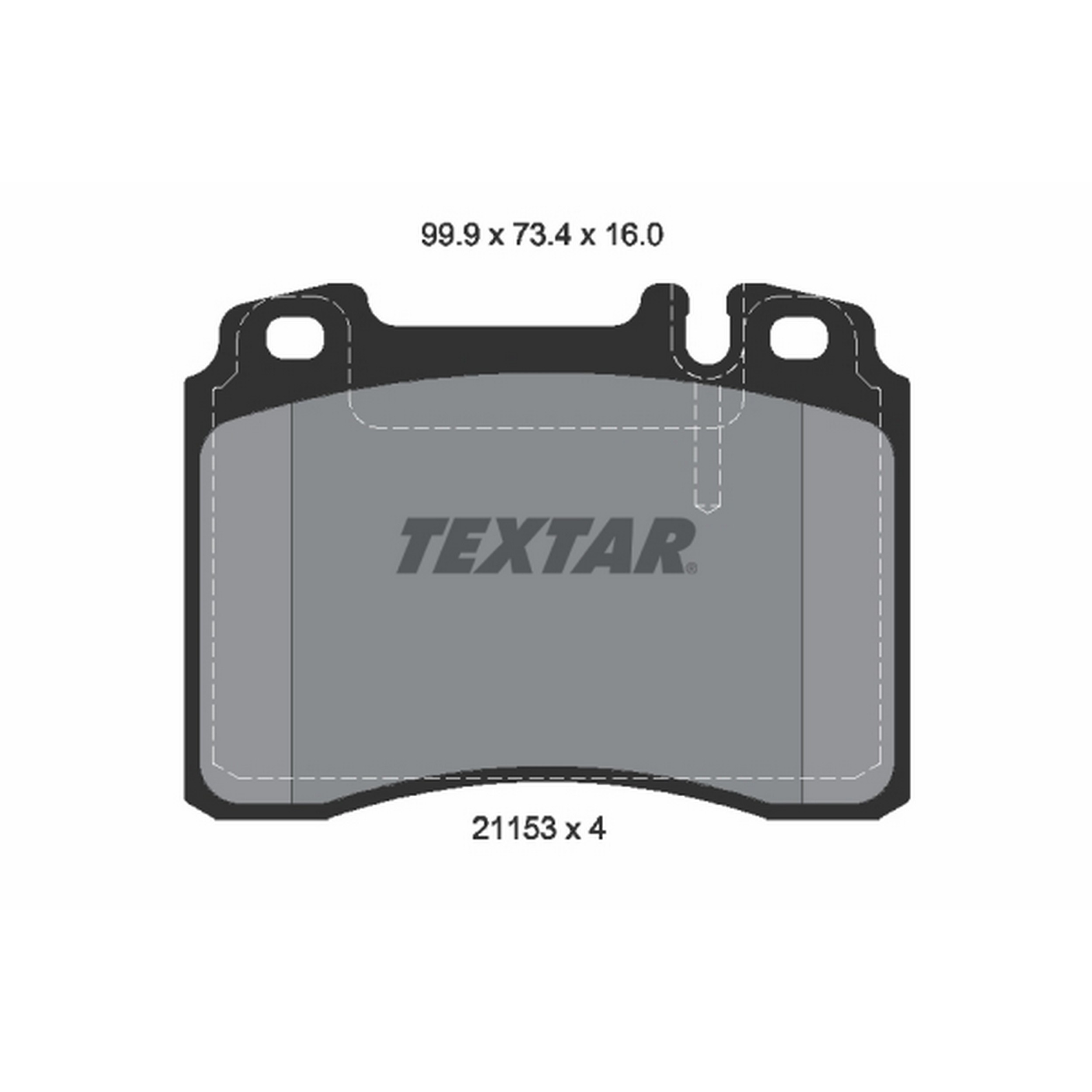 High-quality brake pad set for reliable braking performance