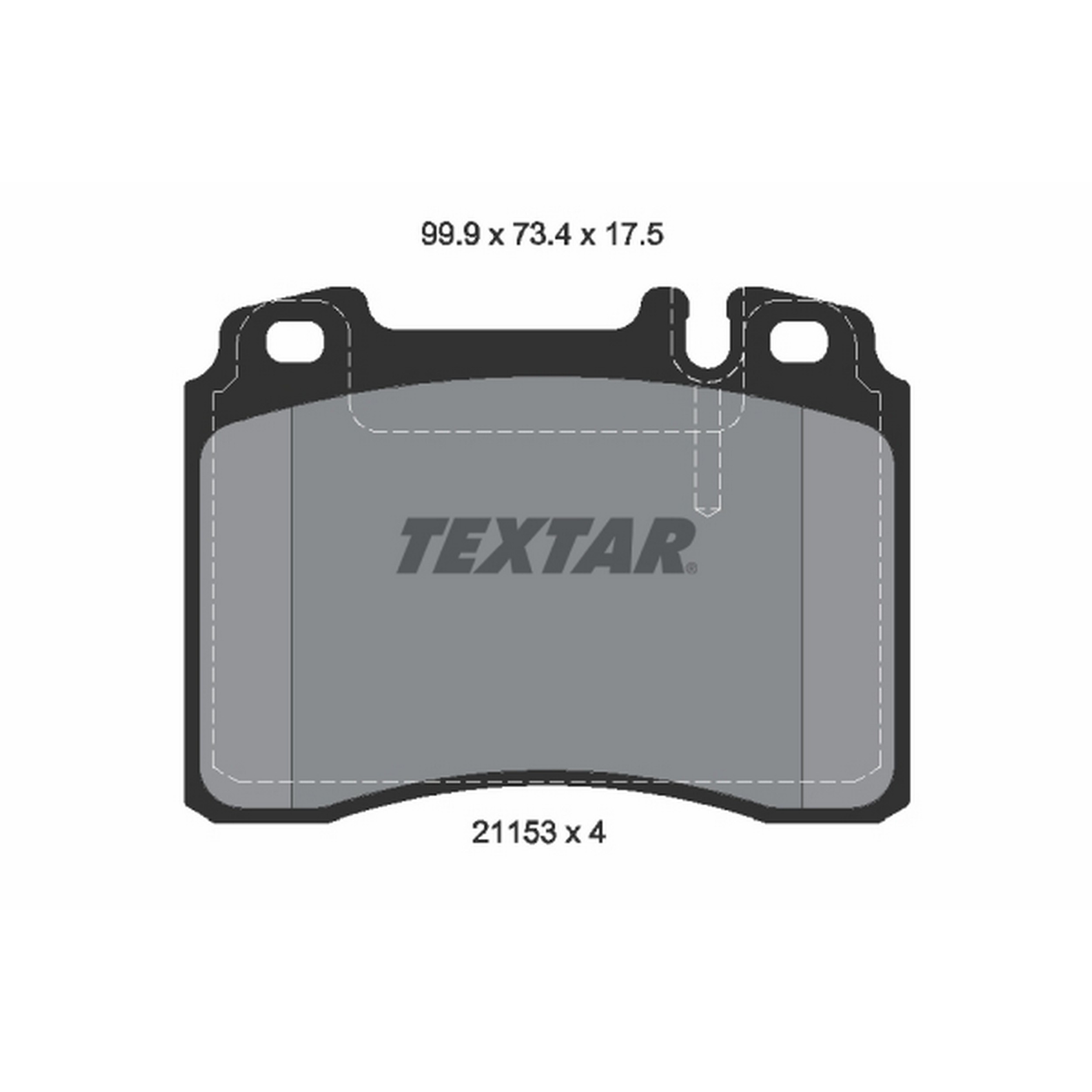 High-quality brake pad set for reliable braking performance