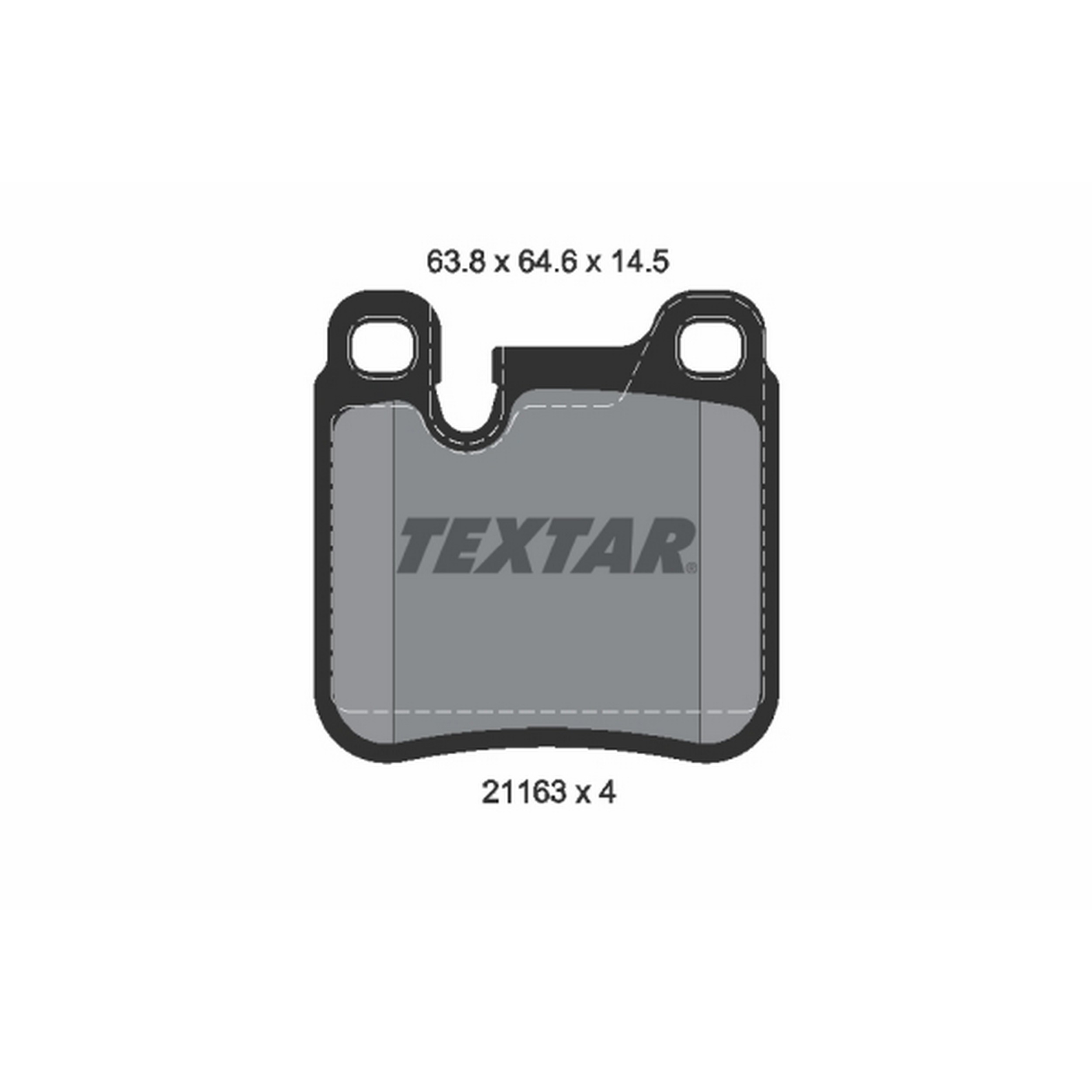 High-quality brake pad set for reliable braking performance