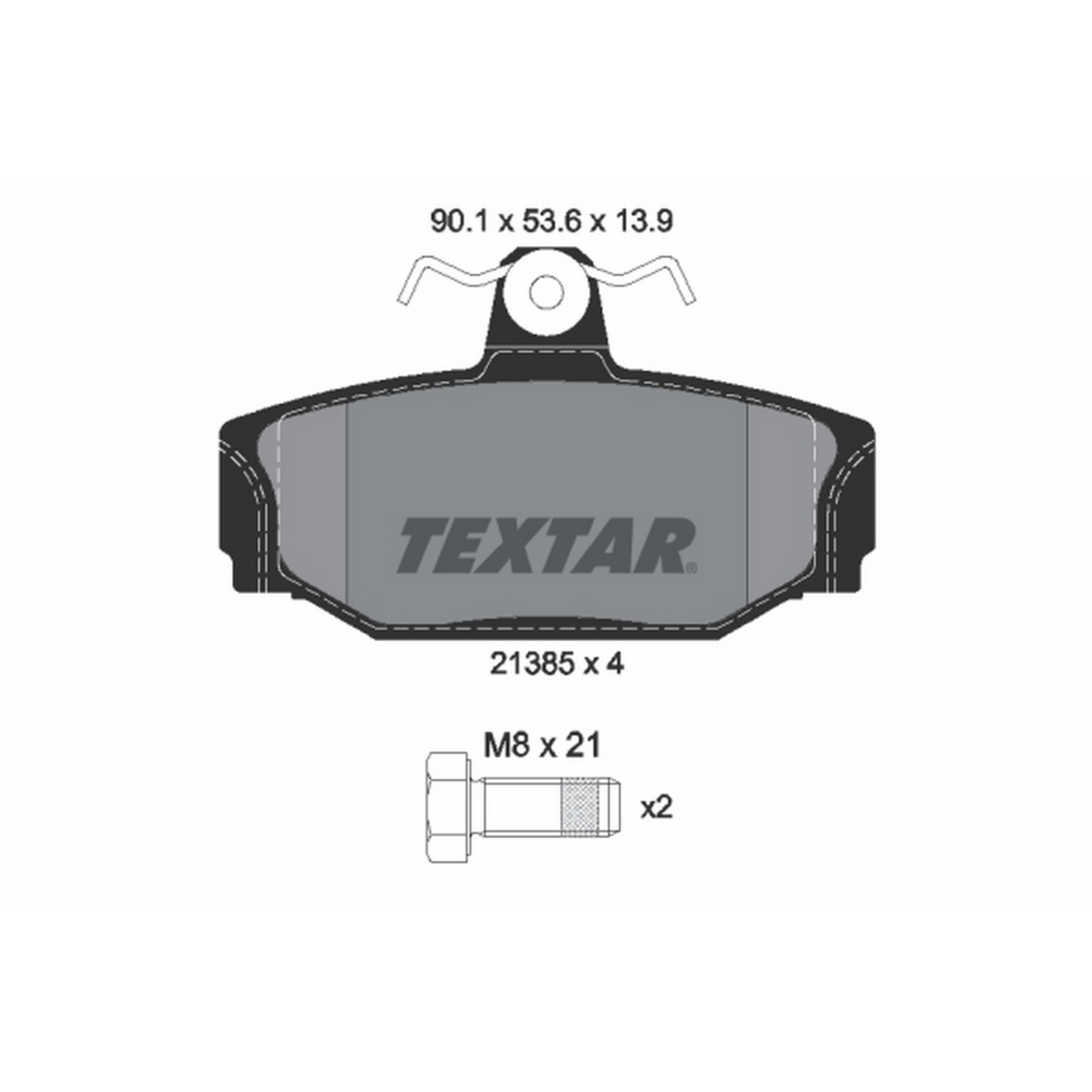 High-quality brake pad set for reliable braking performance