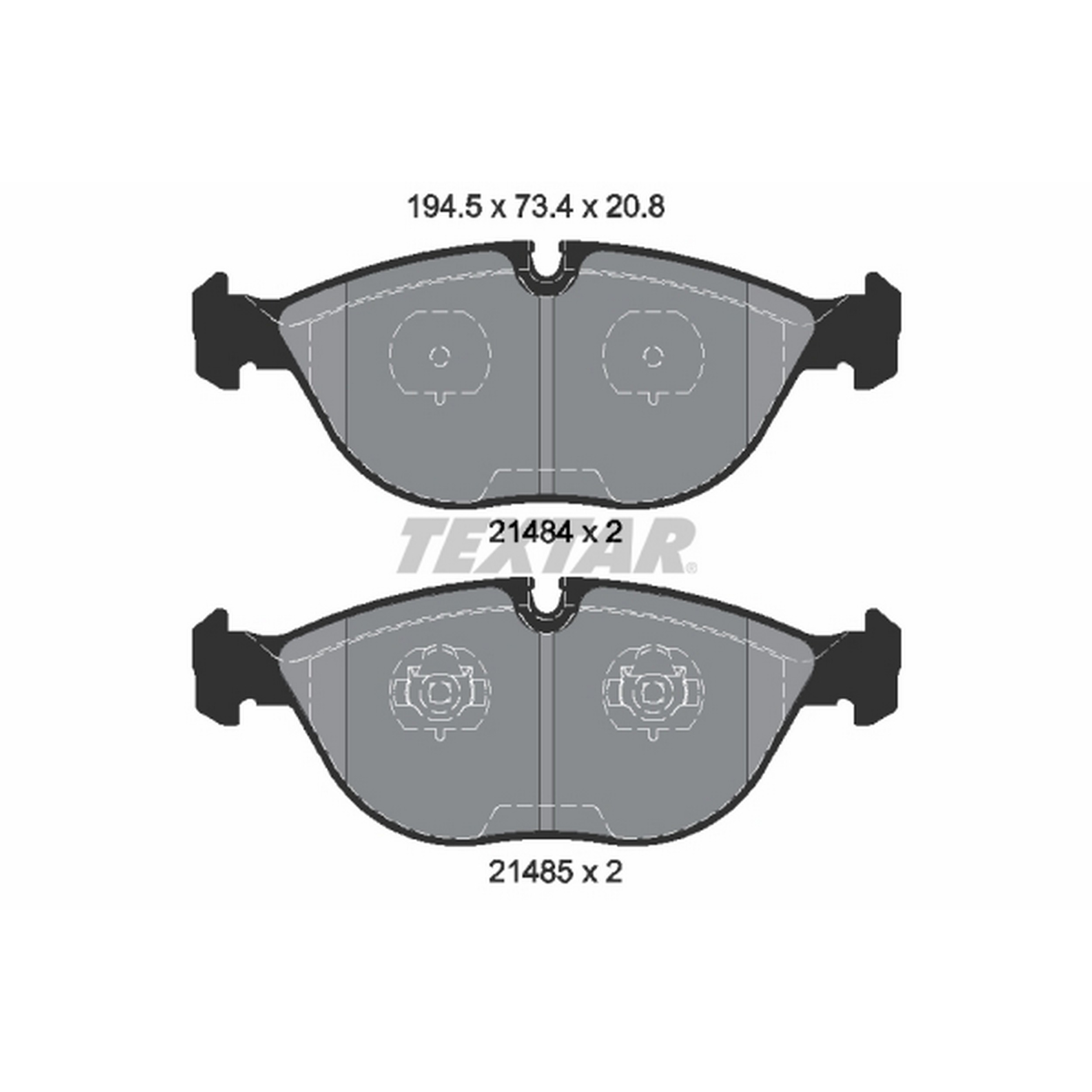 High-quality brake pad set for reliable braking performance