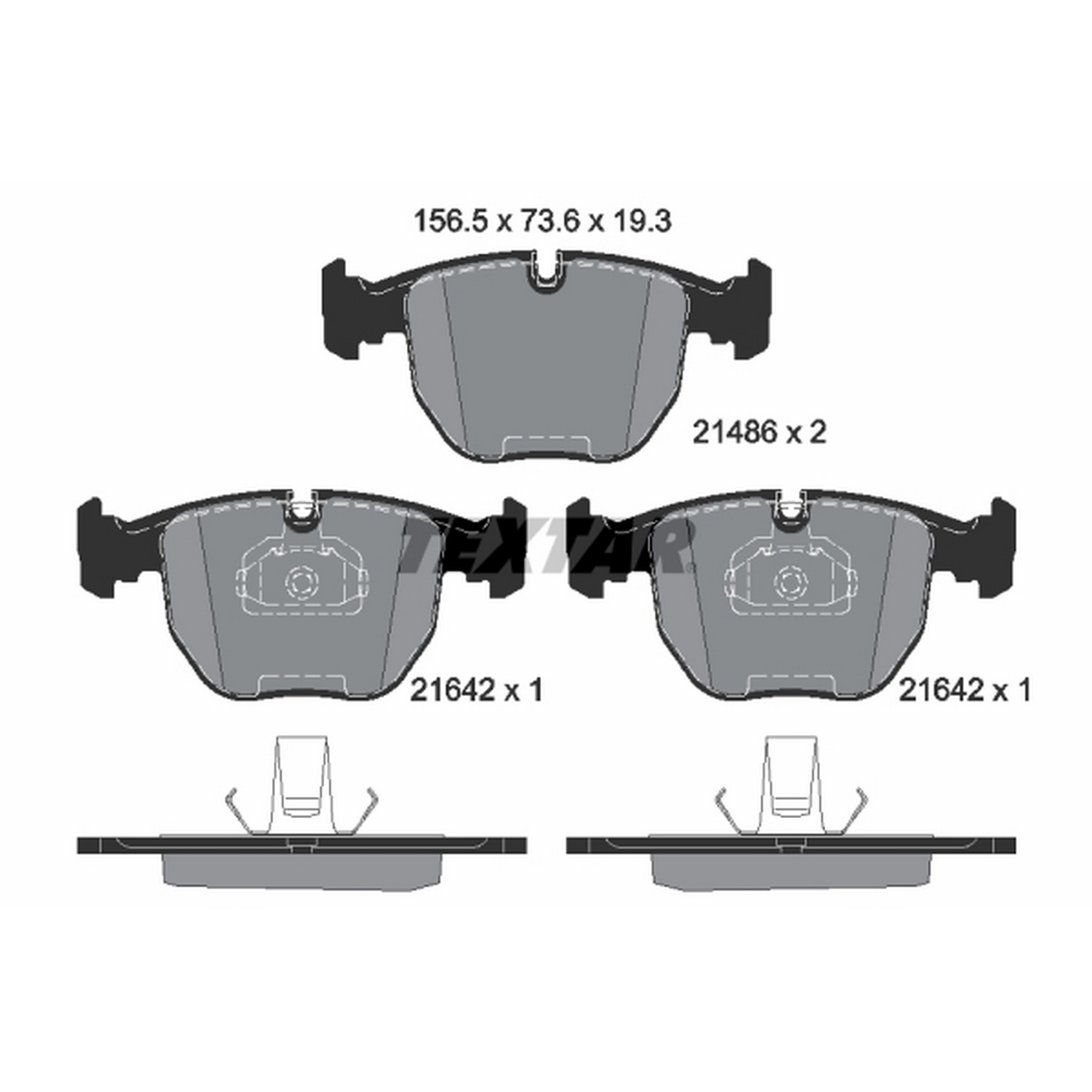 High-quality brake pad set for reliable braking performance