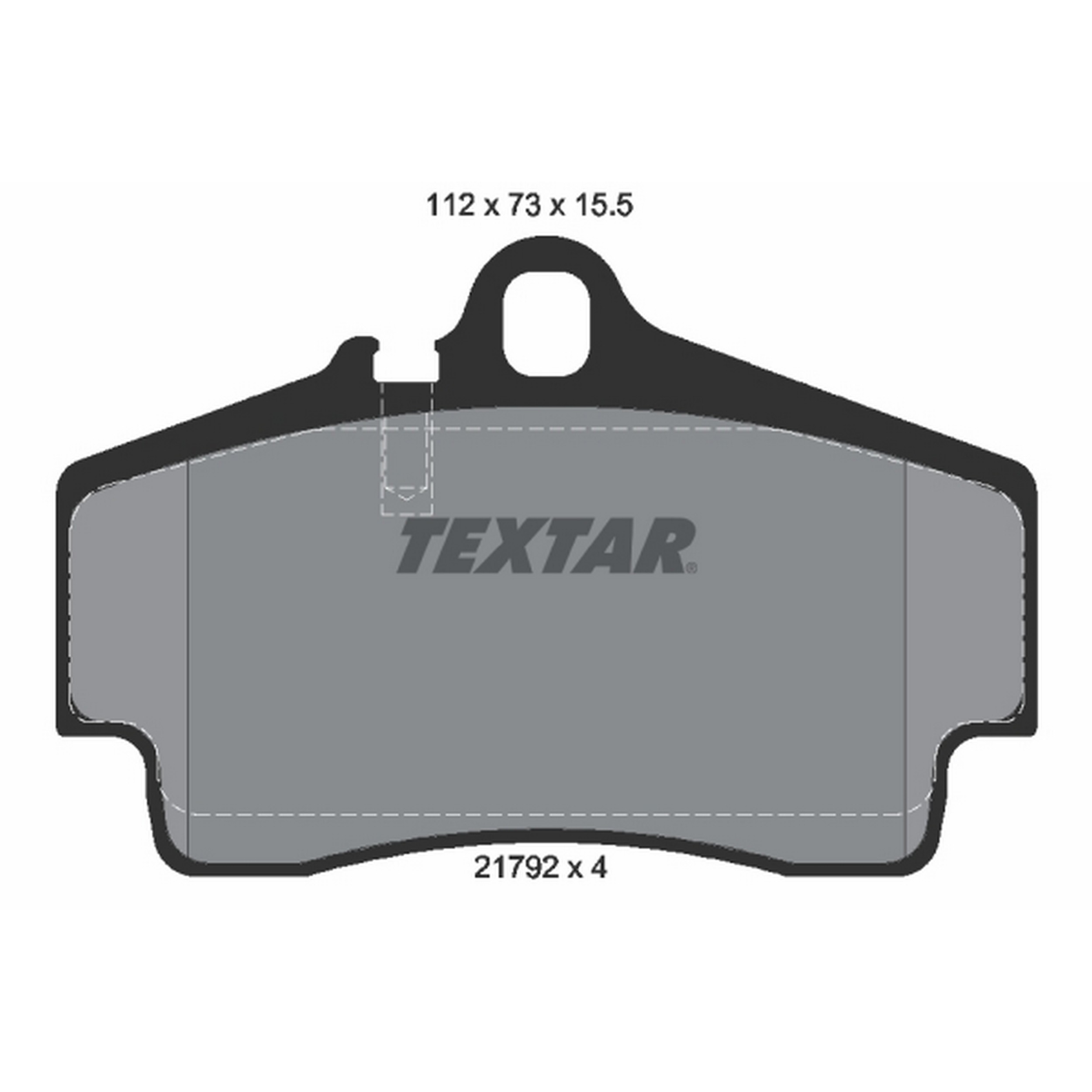 High-quality brake pad set for reliable braking performance