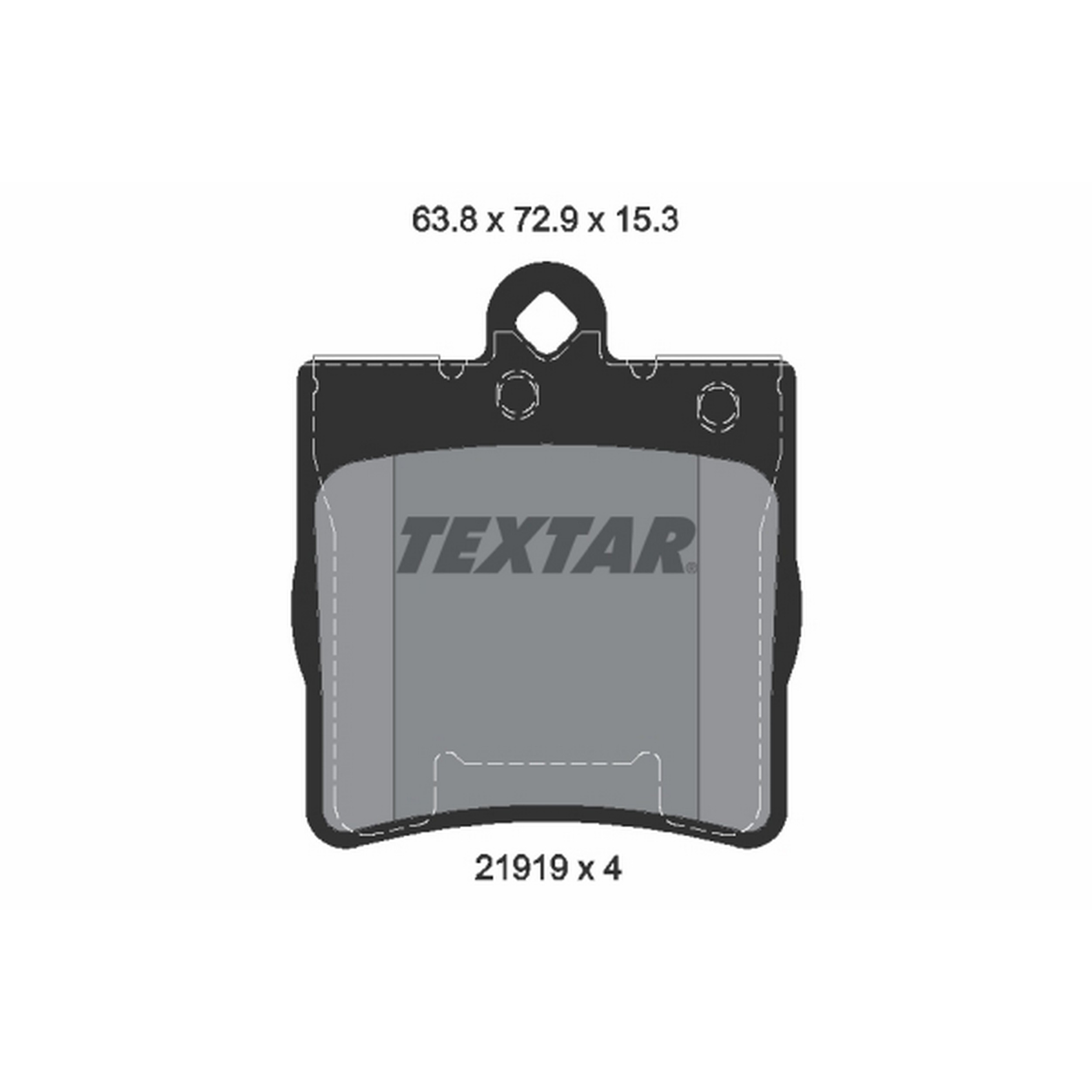 High-quality brake pad set for reliable braking performance
