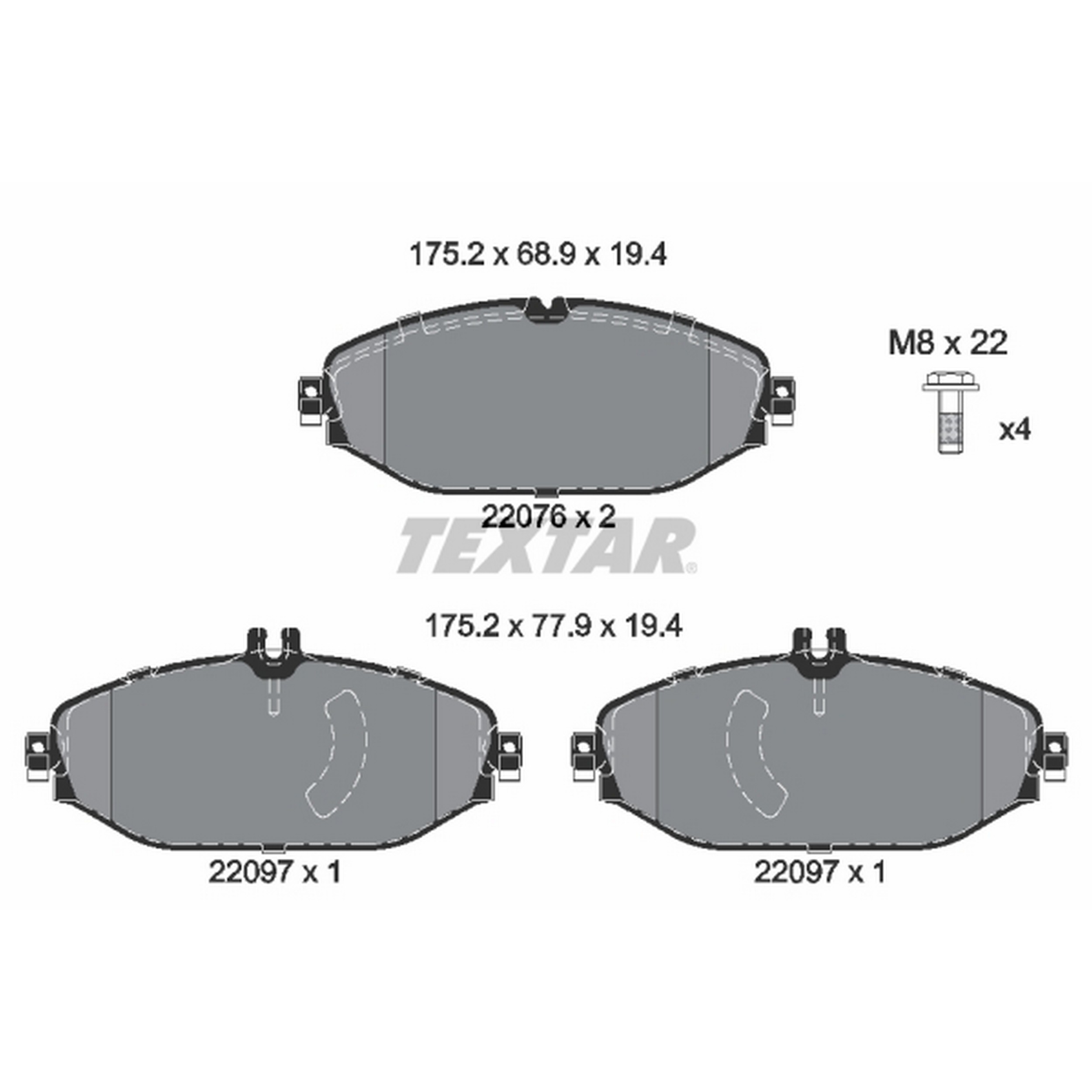 High-quality brake pad set for reliable braking performance
