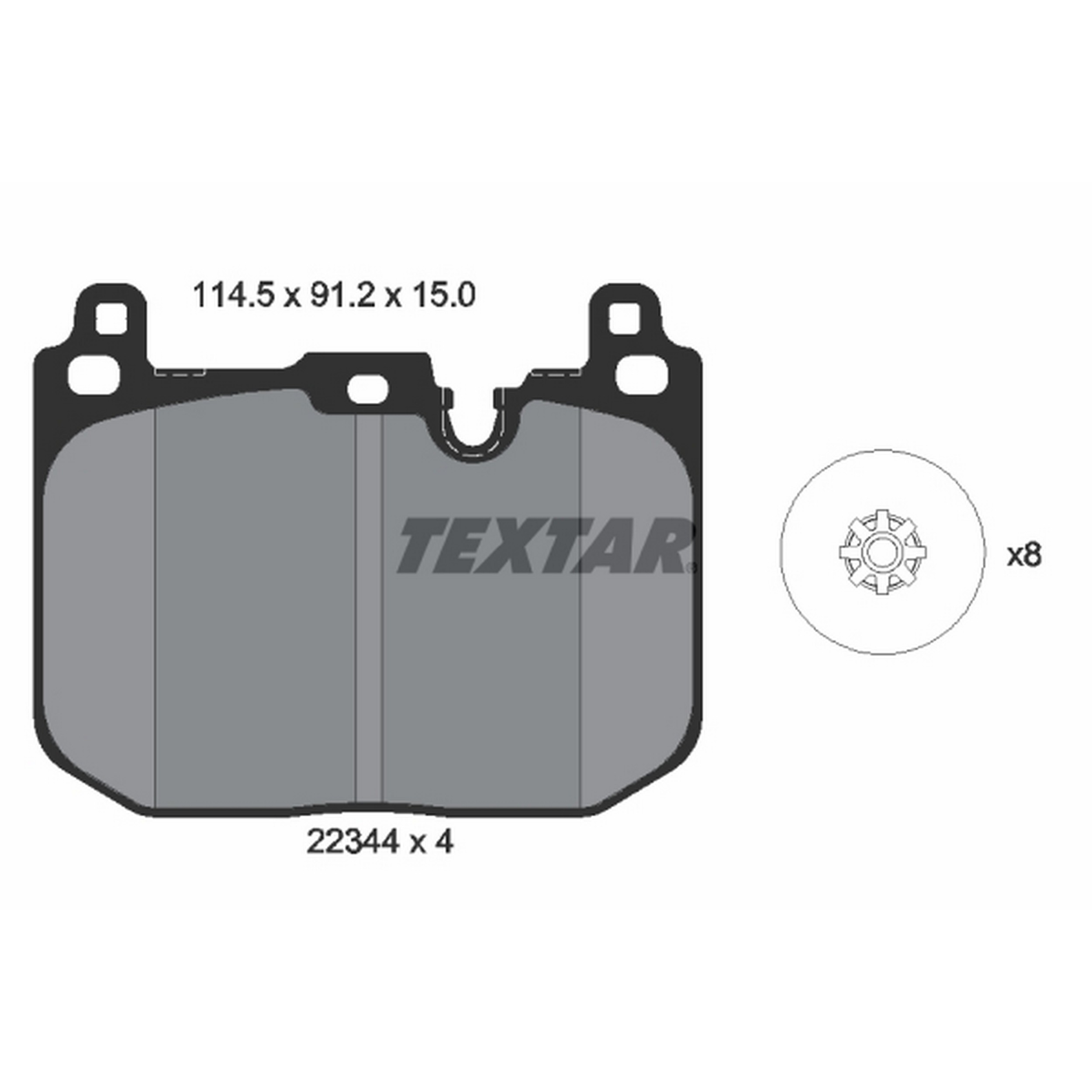 High-quality brake pad set for reliable braking performance