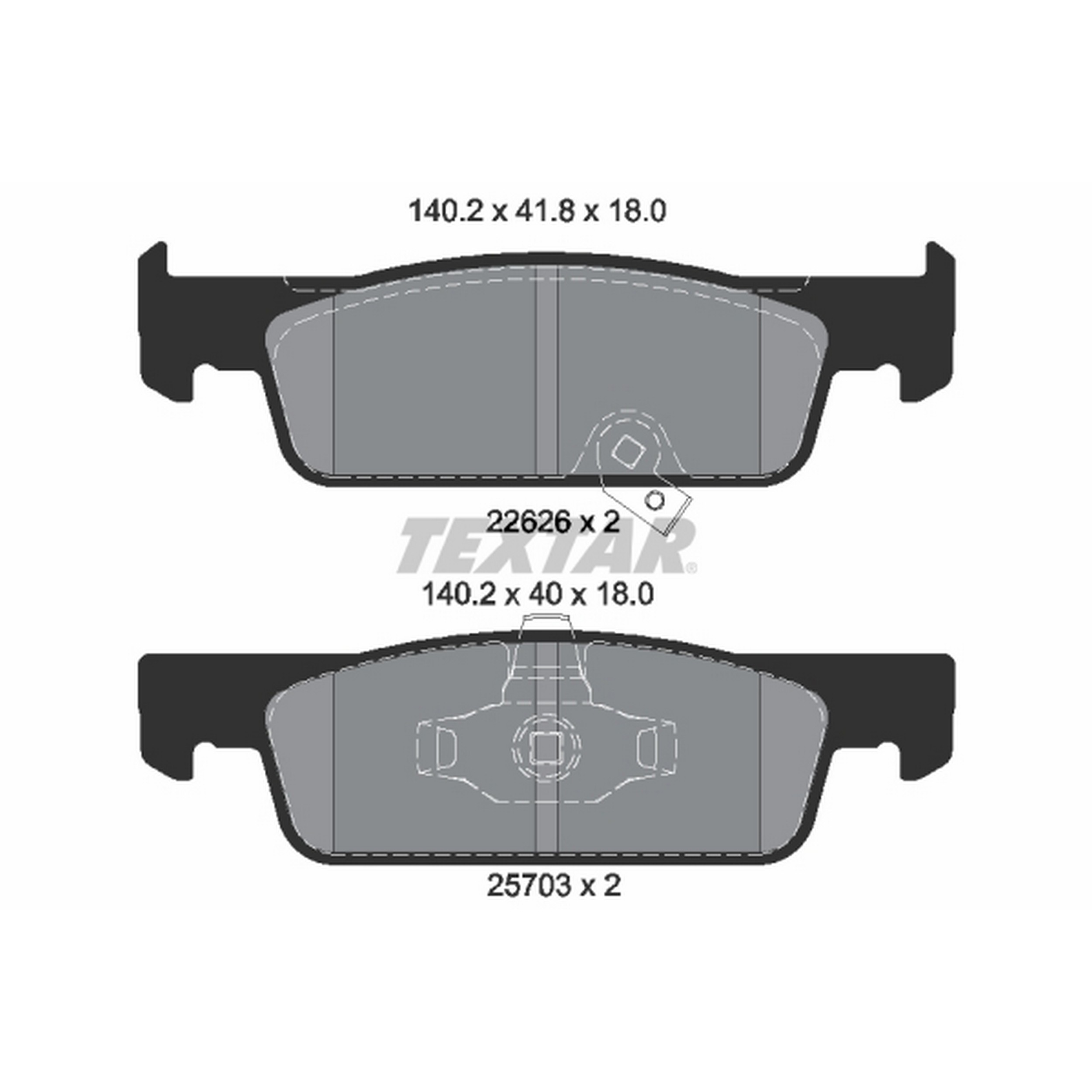 High-quality brake pad set for reliable braking performance