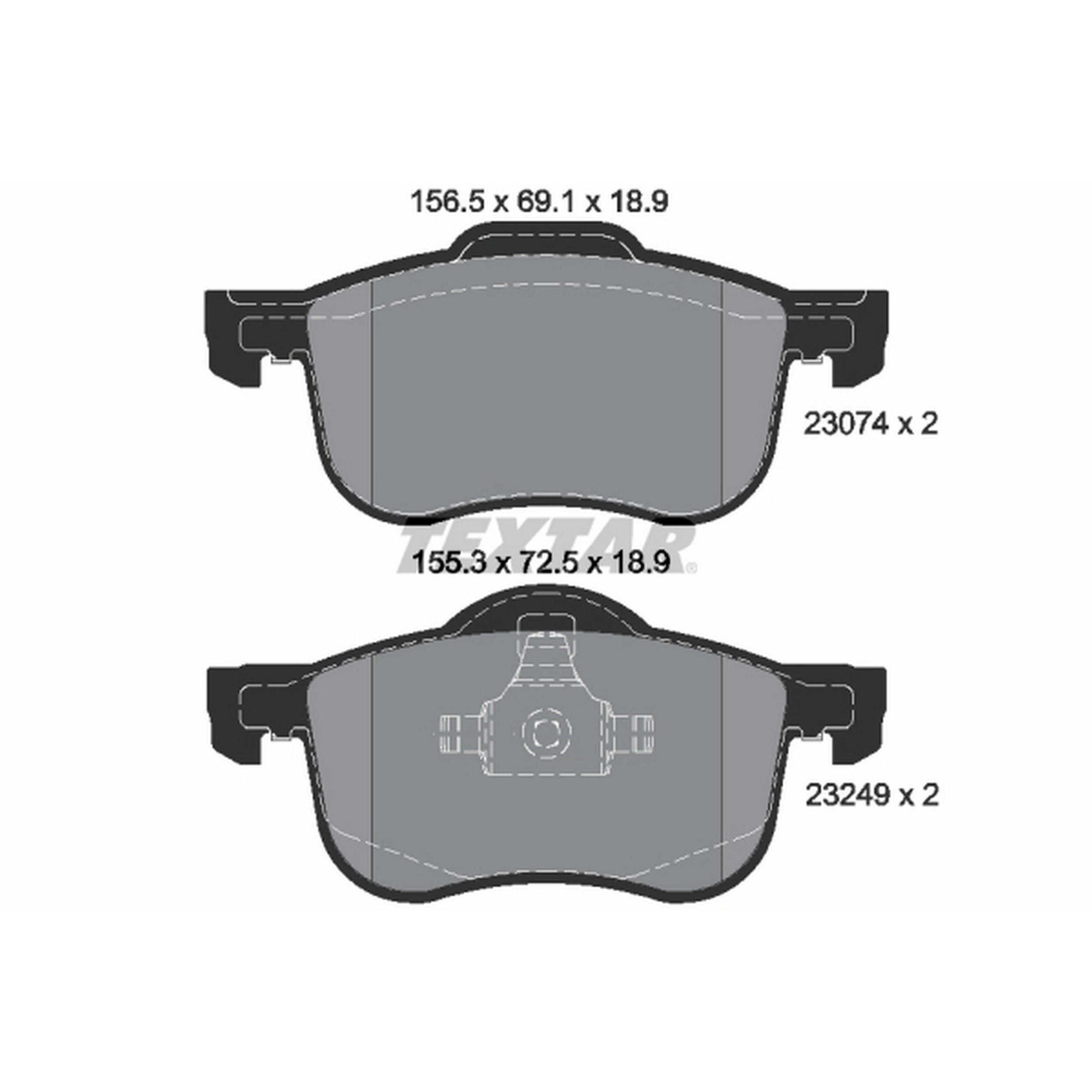 High-quality brake pad set for reliable braking performance