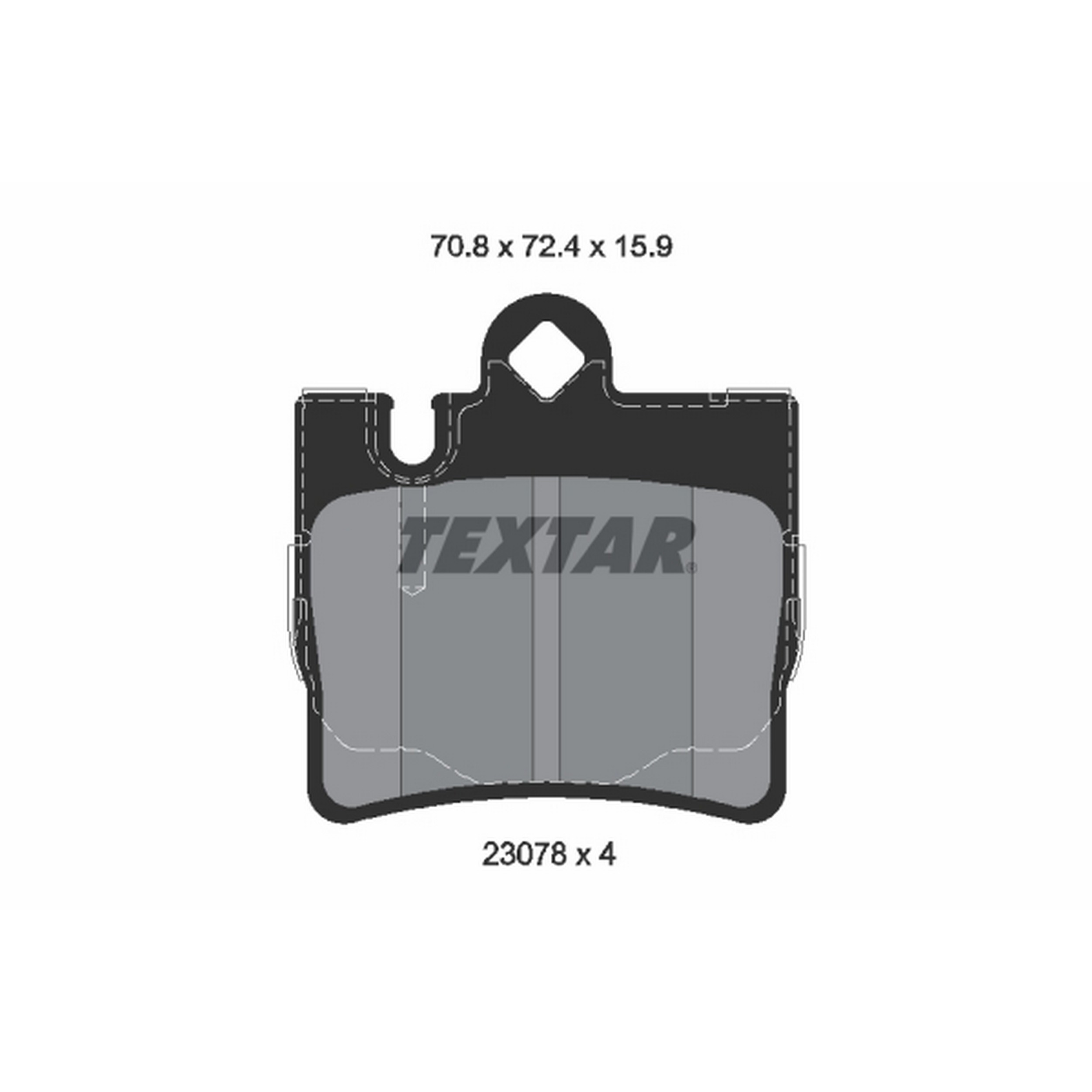 High-quality brake pad set for reliable braking performance