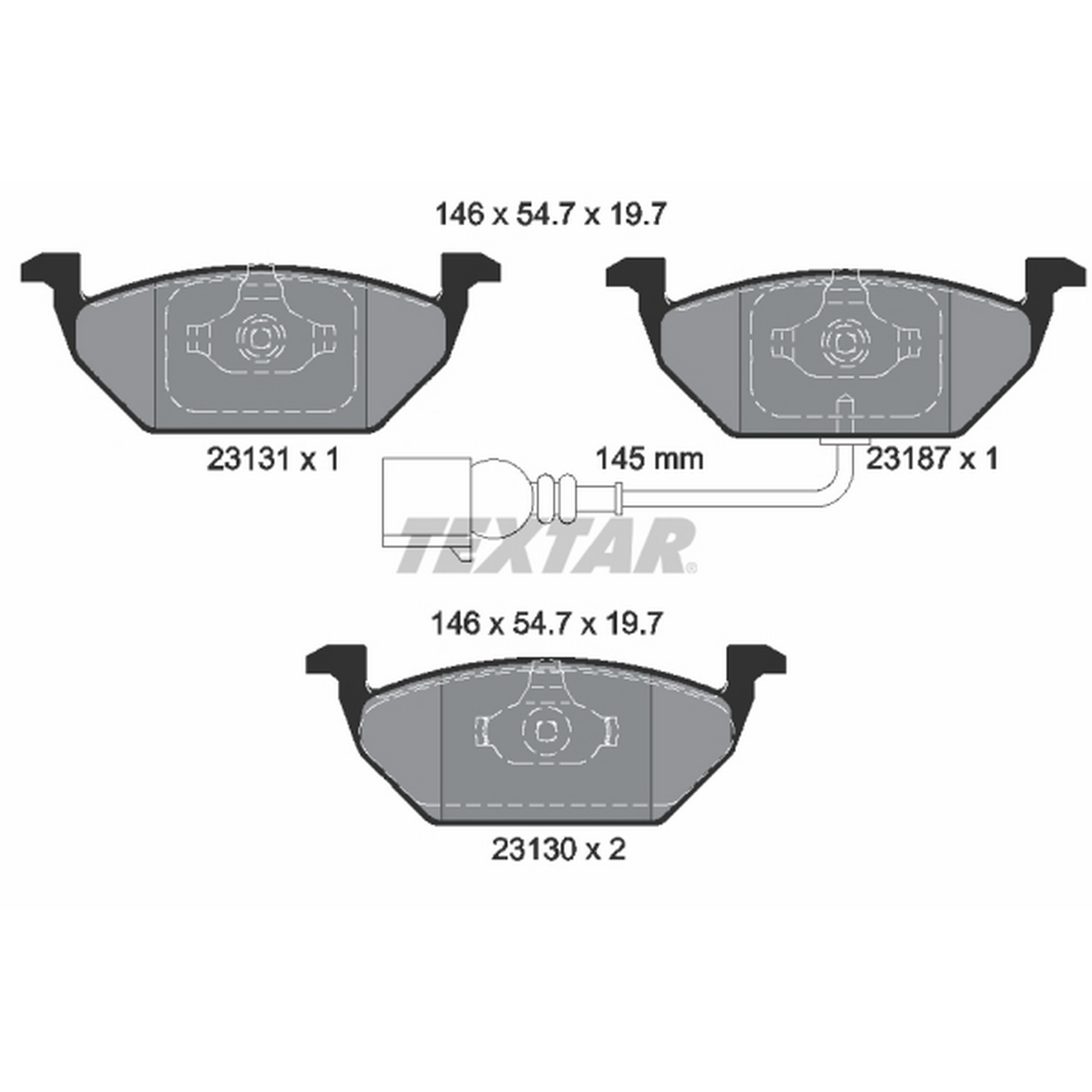 High-quality brake pad set for reliable braking performance