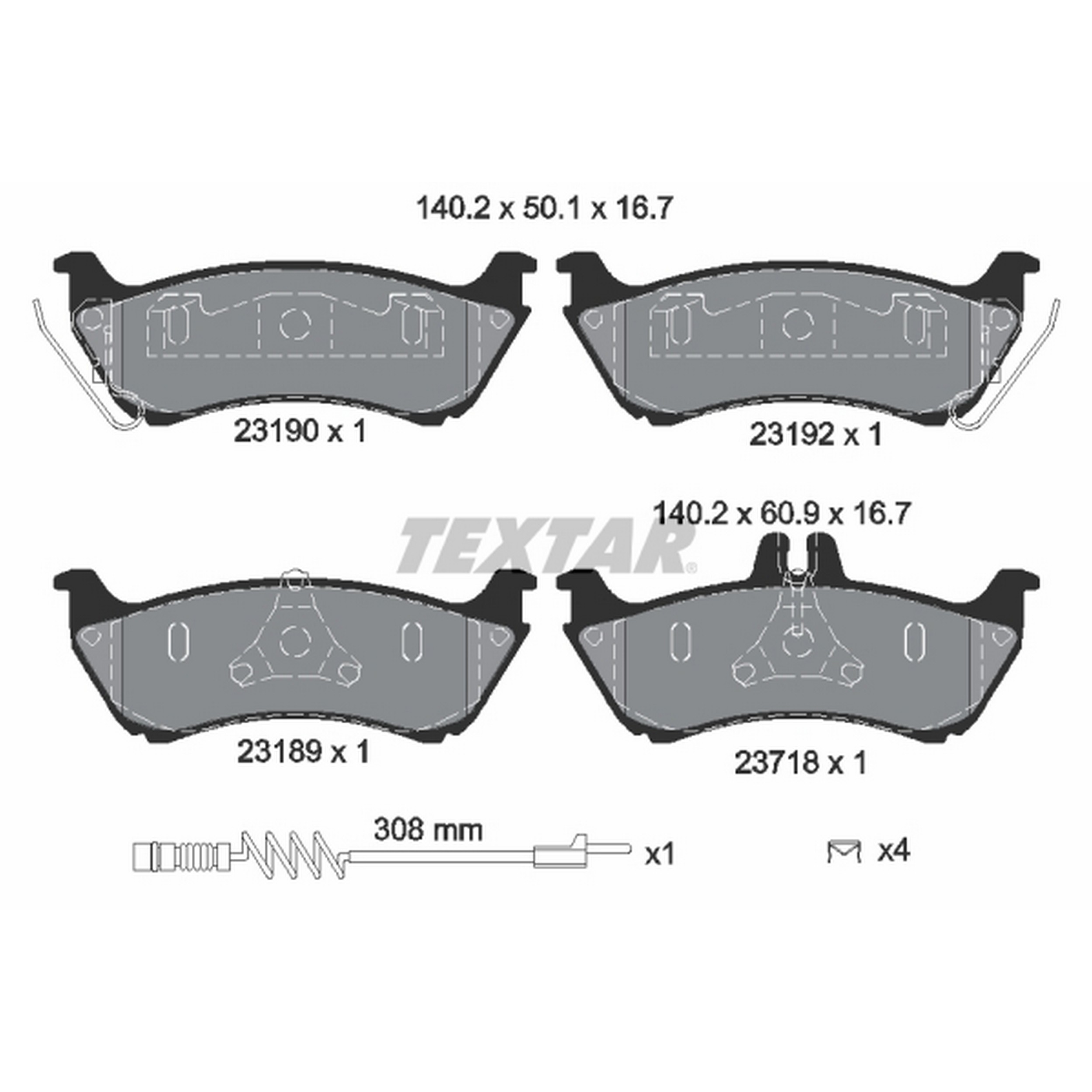 High-quality brake pad set for reliable braking performance