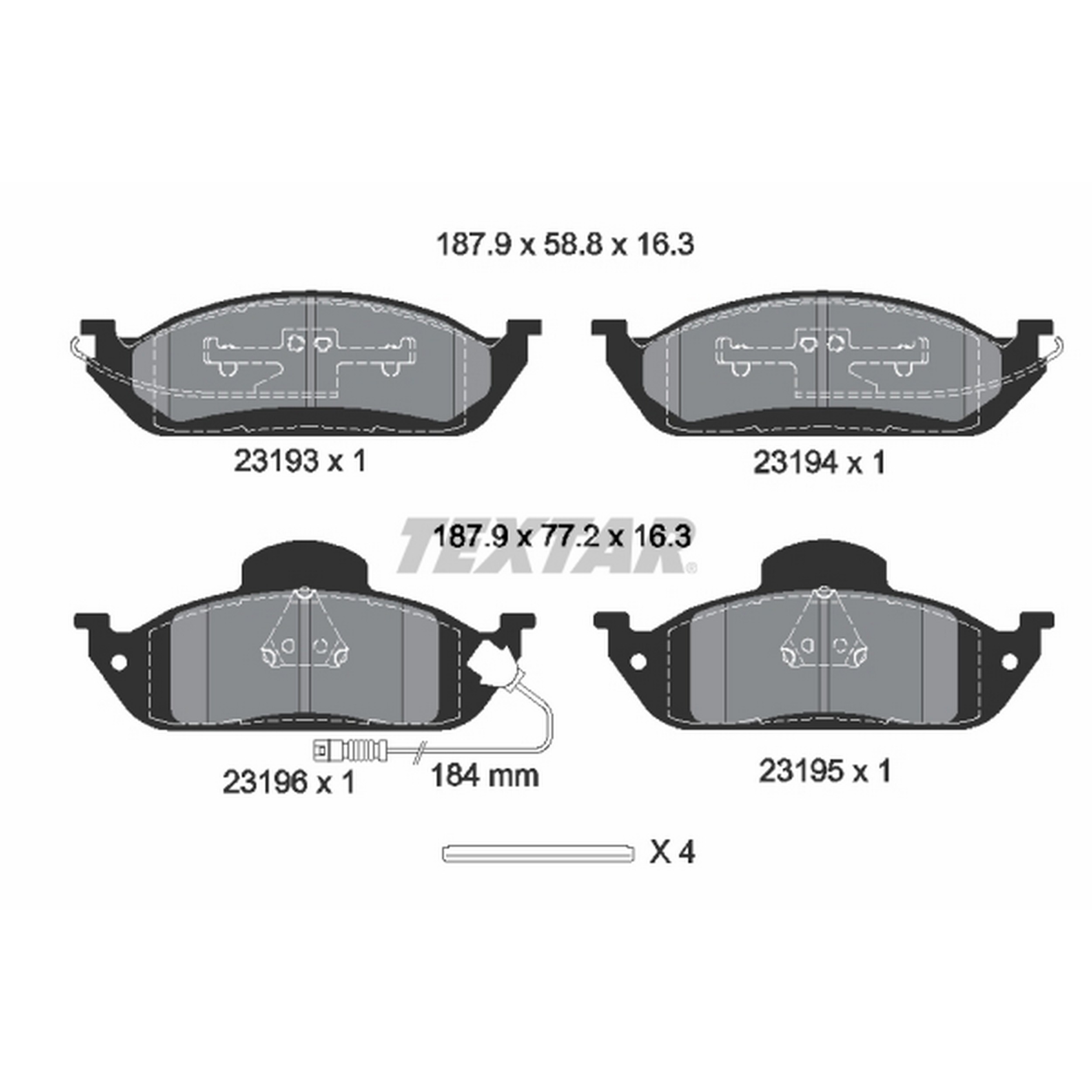 High-quality brake pad set for reliable braking performance