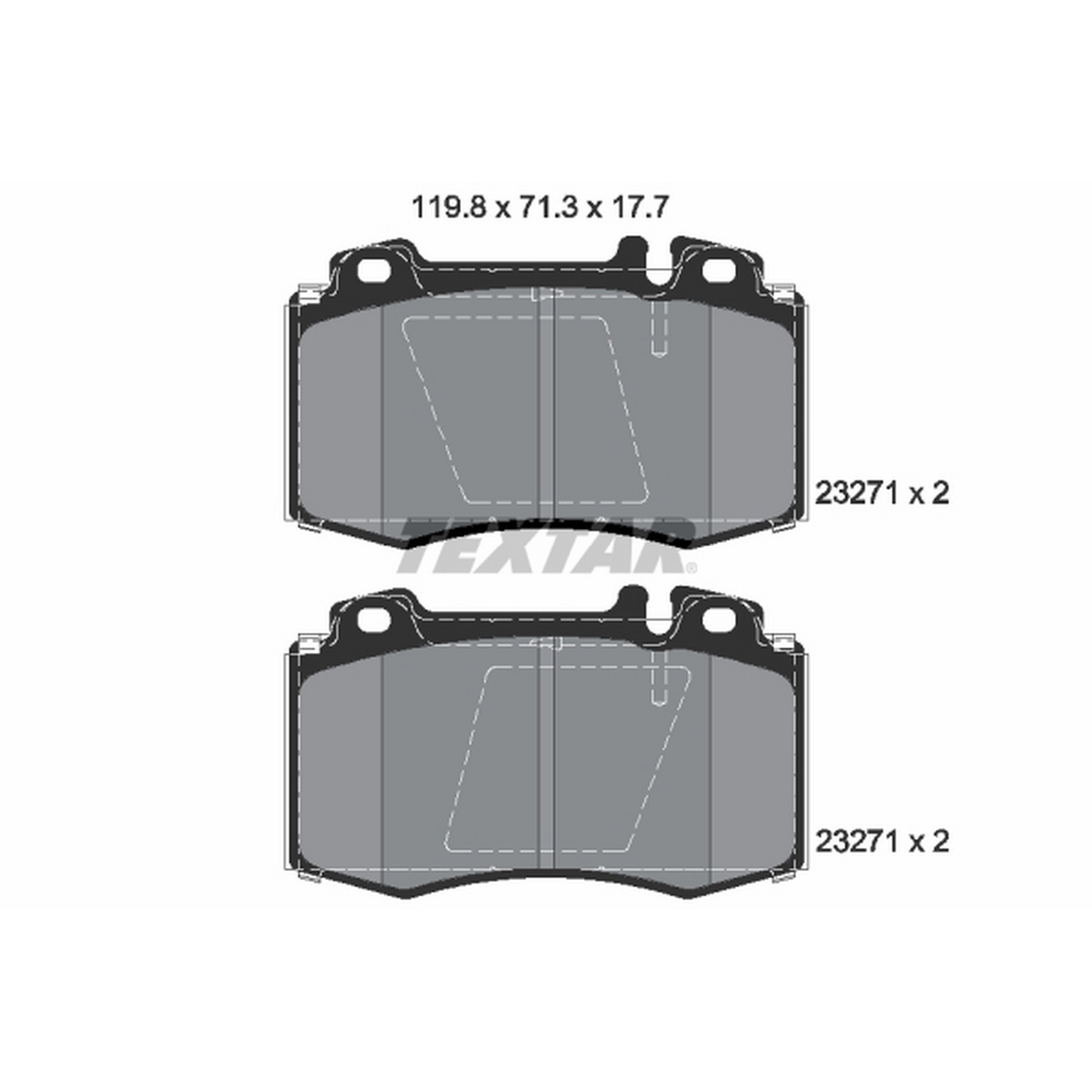 High-quality brake pad set for reliable braking performance