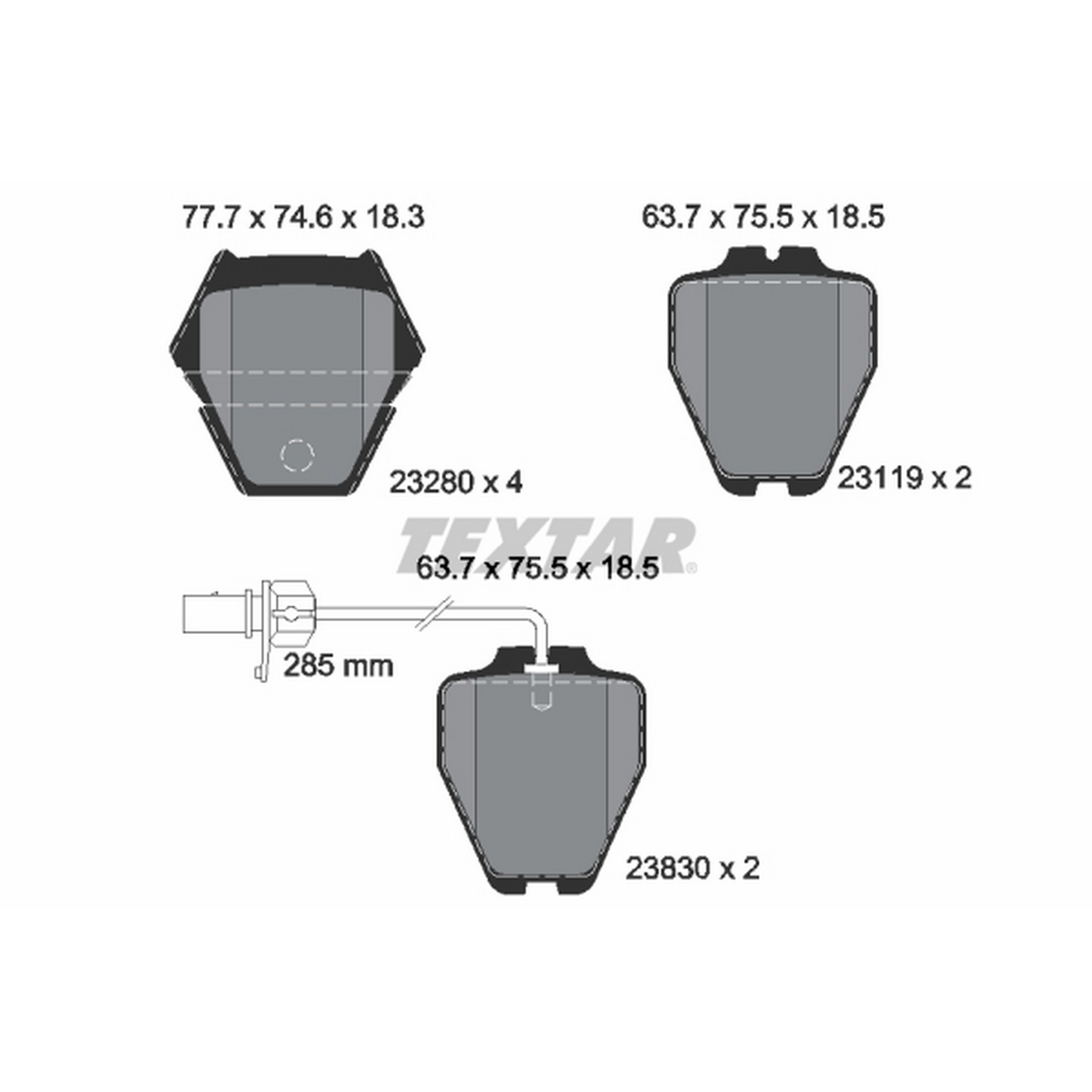 High-quality brake pad set for reliable braking performance