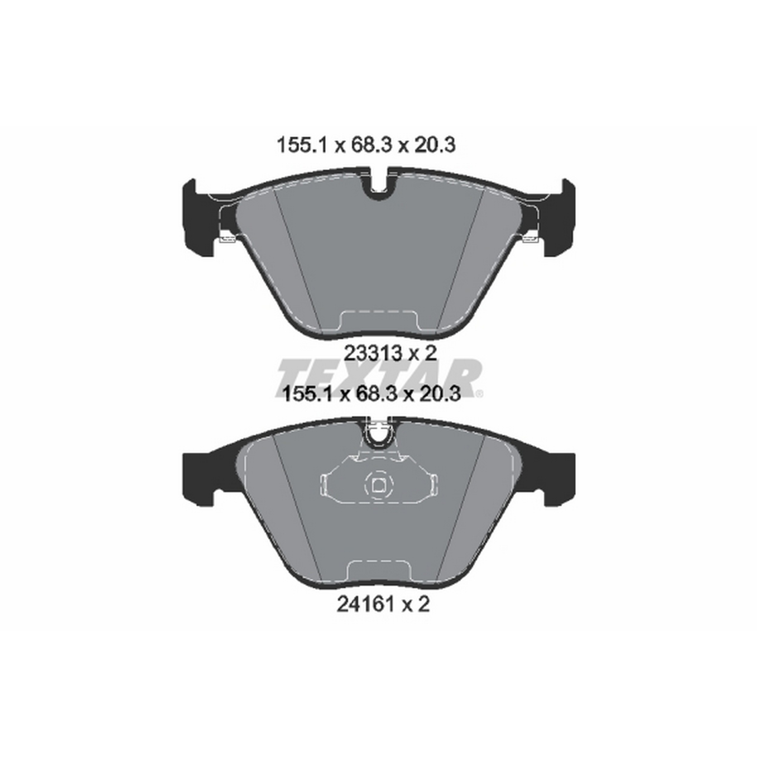 High-quality brake pad set for reliable braking performance