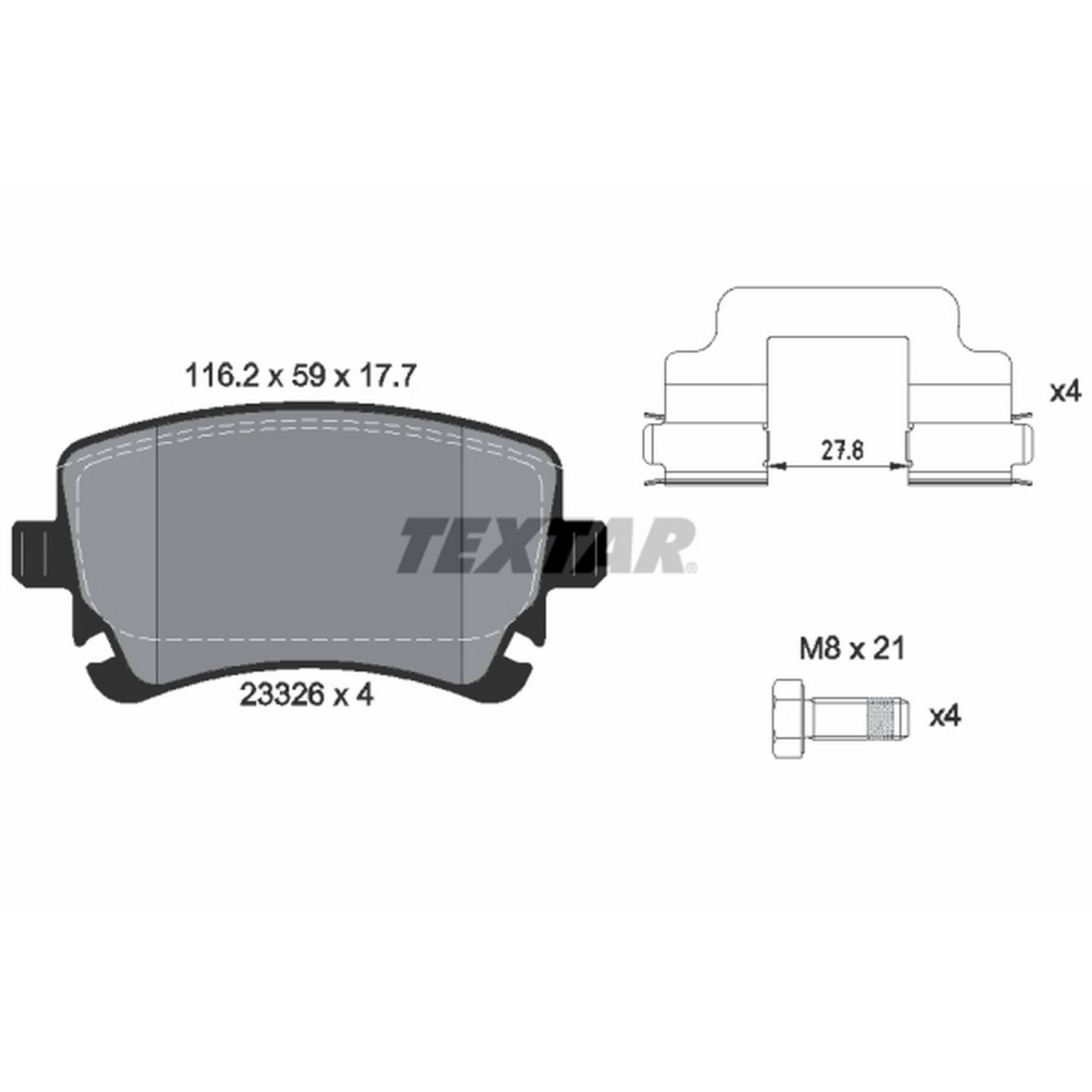 High-quality brake pad set for reliable braking performance