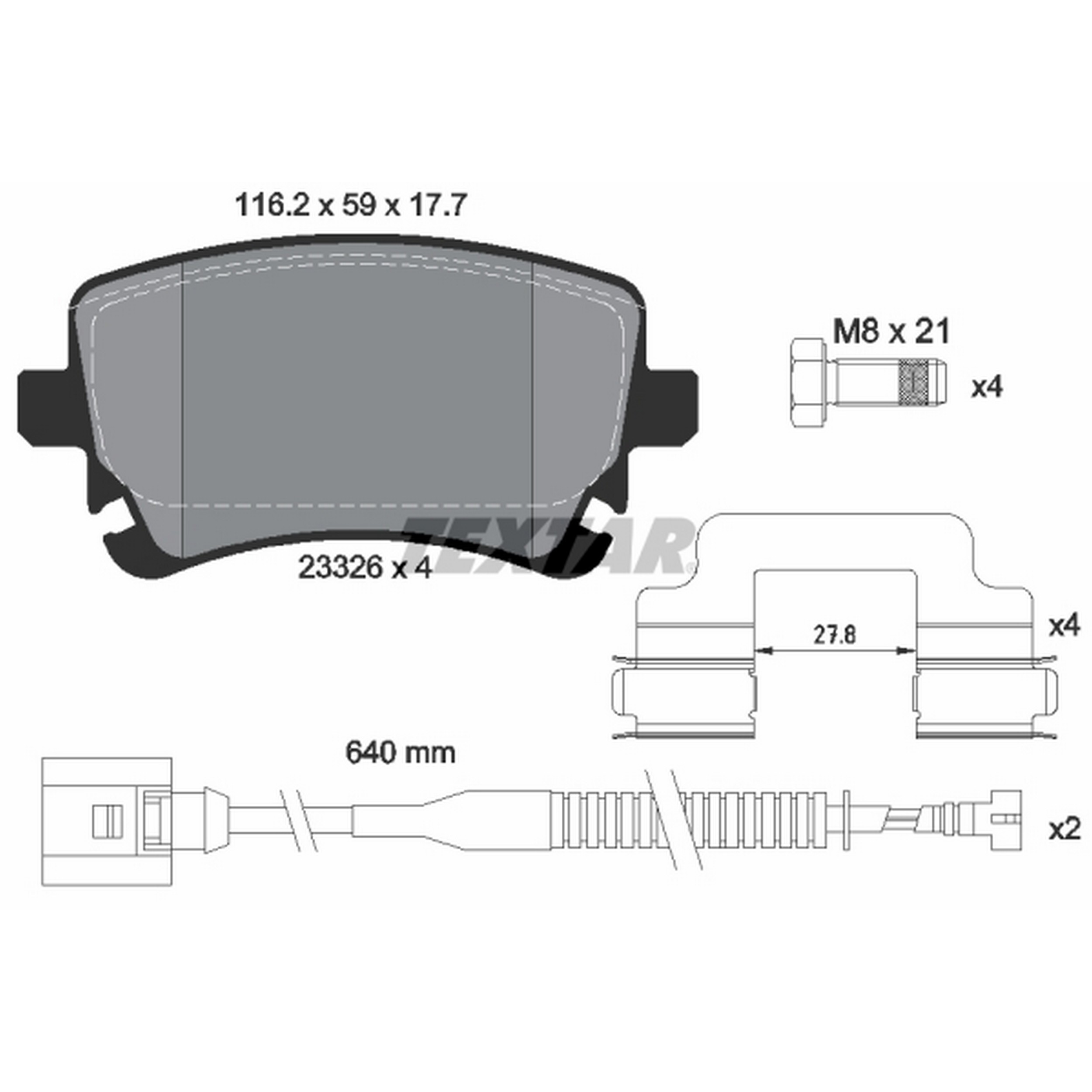 High-quality brake pad set for reliable braking performance