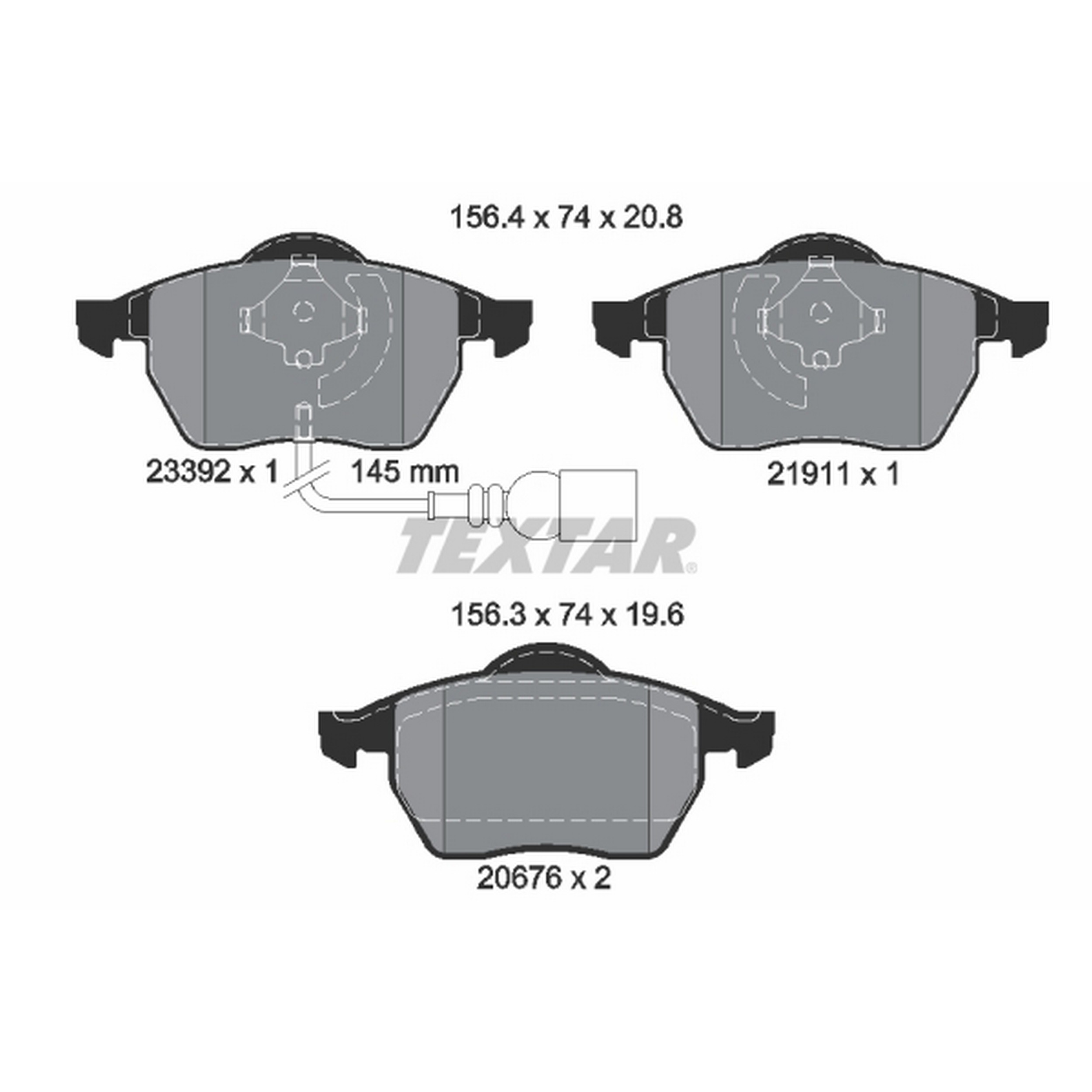 High-quality brake pad set for reliable braking performance