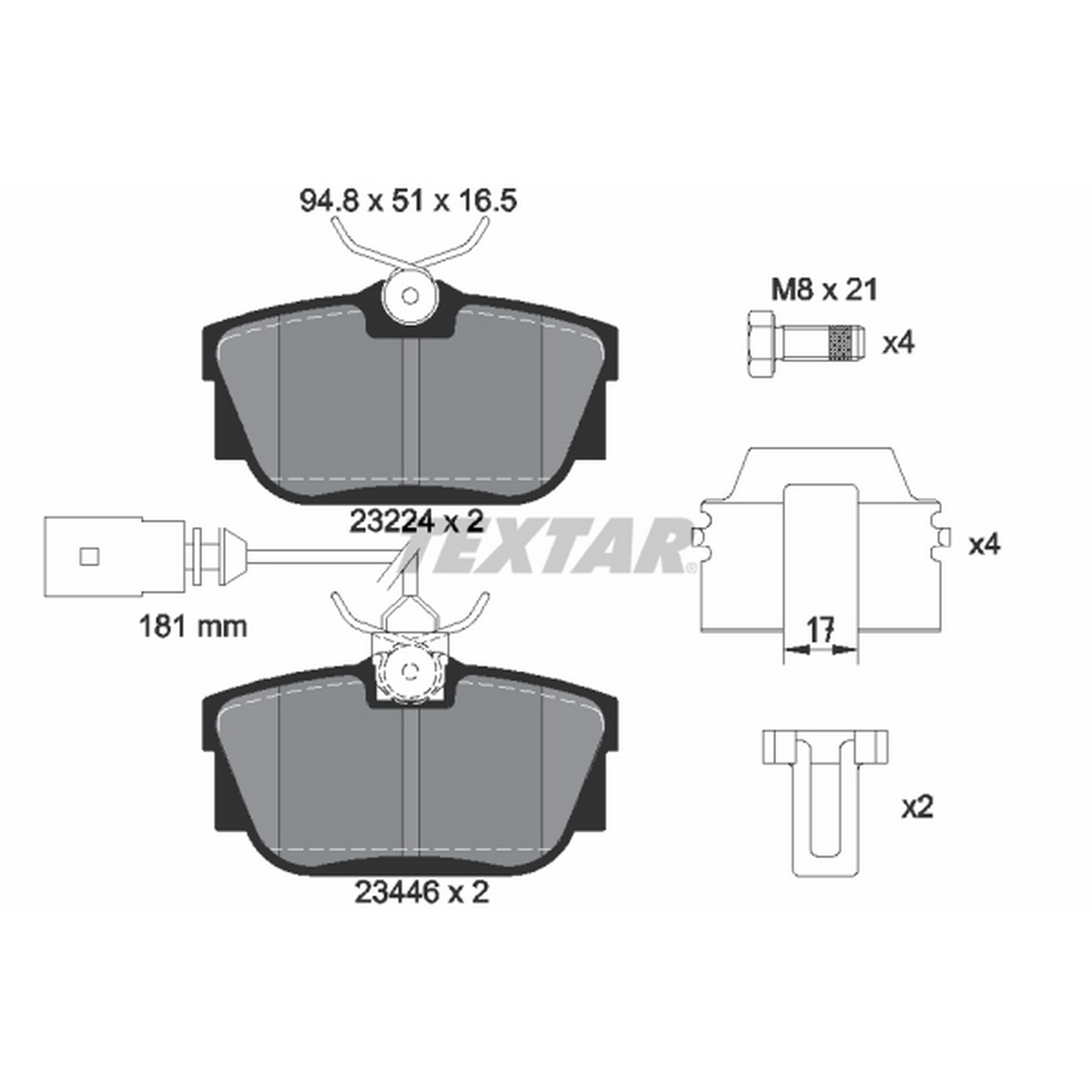 High-quality brake pad set for reliable braking performance