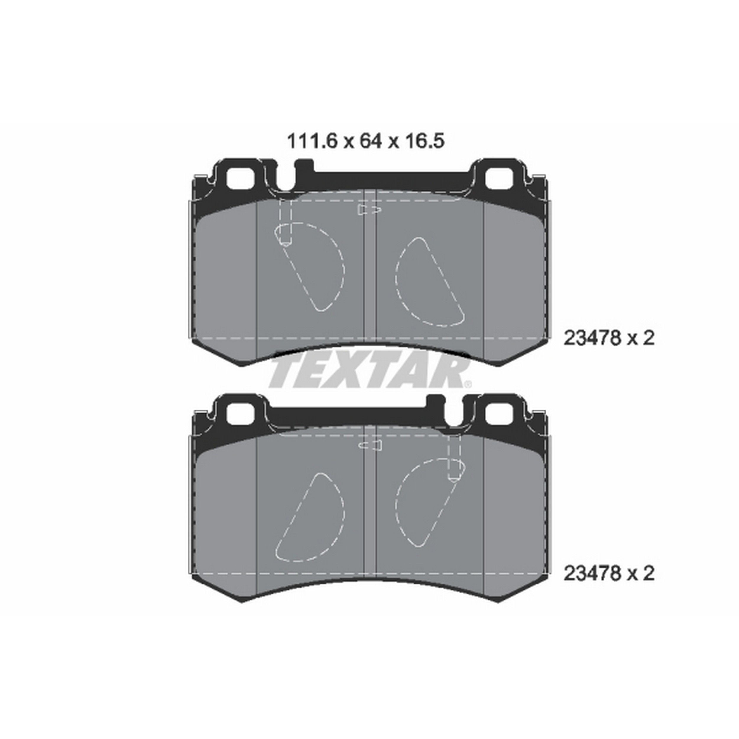 High-quality brake pad set for reliable braking performance