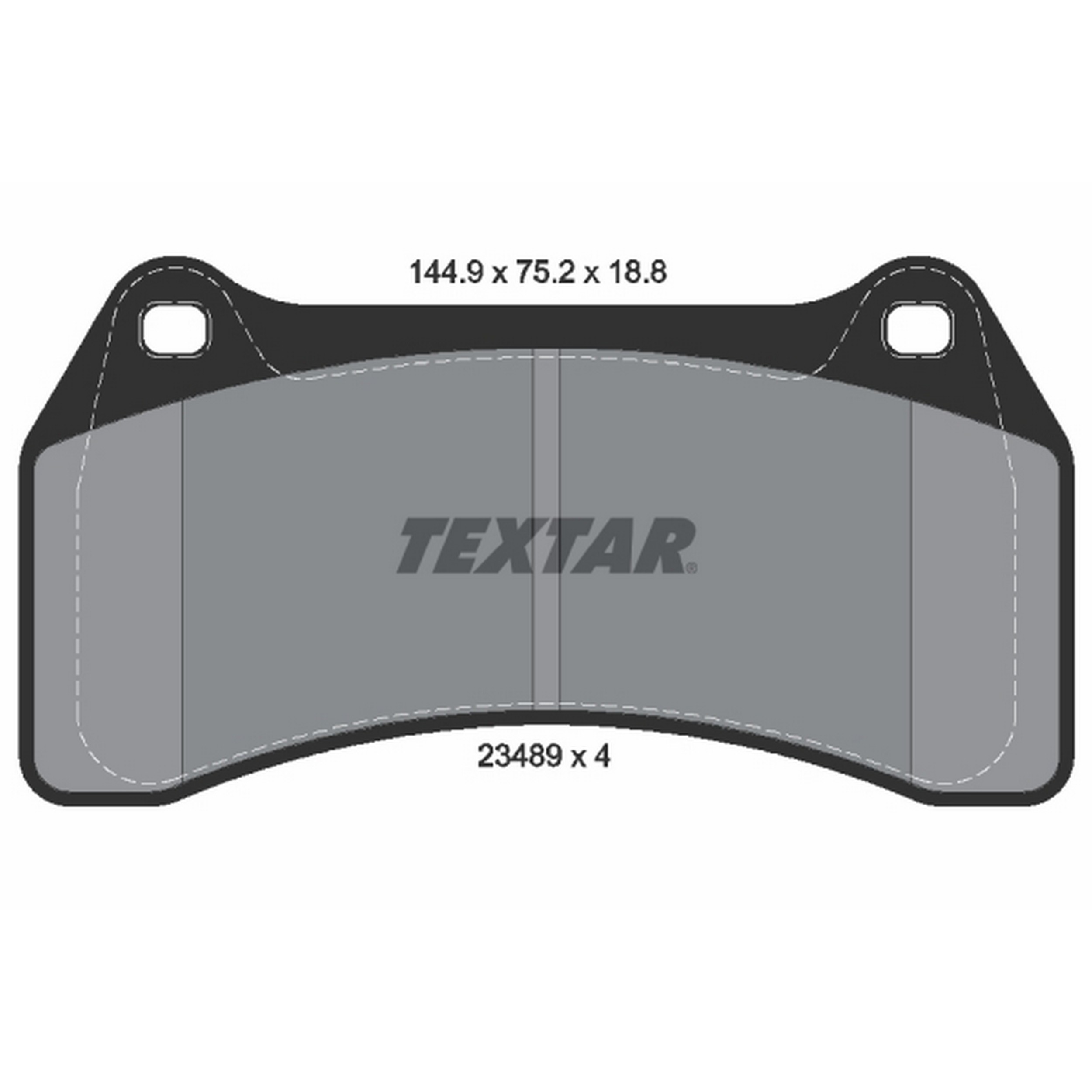 High-quality brake pad set for reliable braking performance