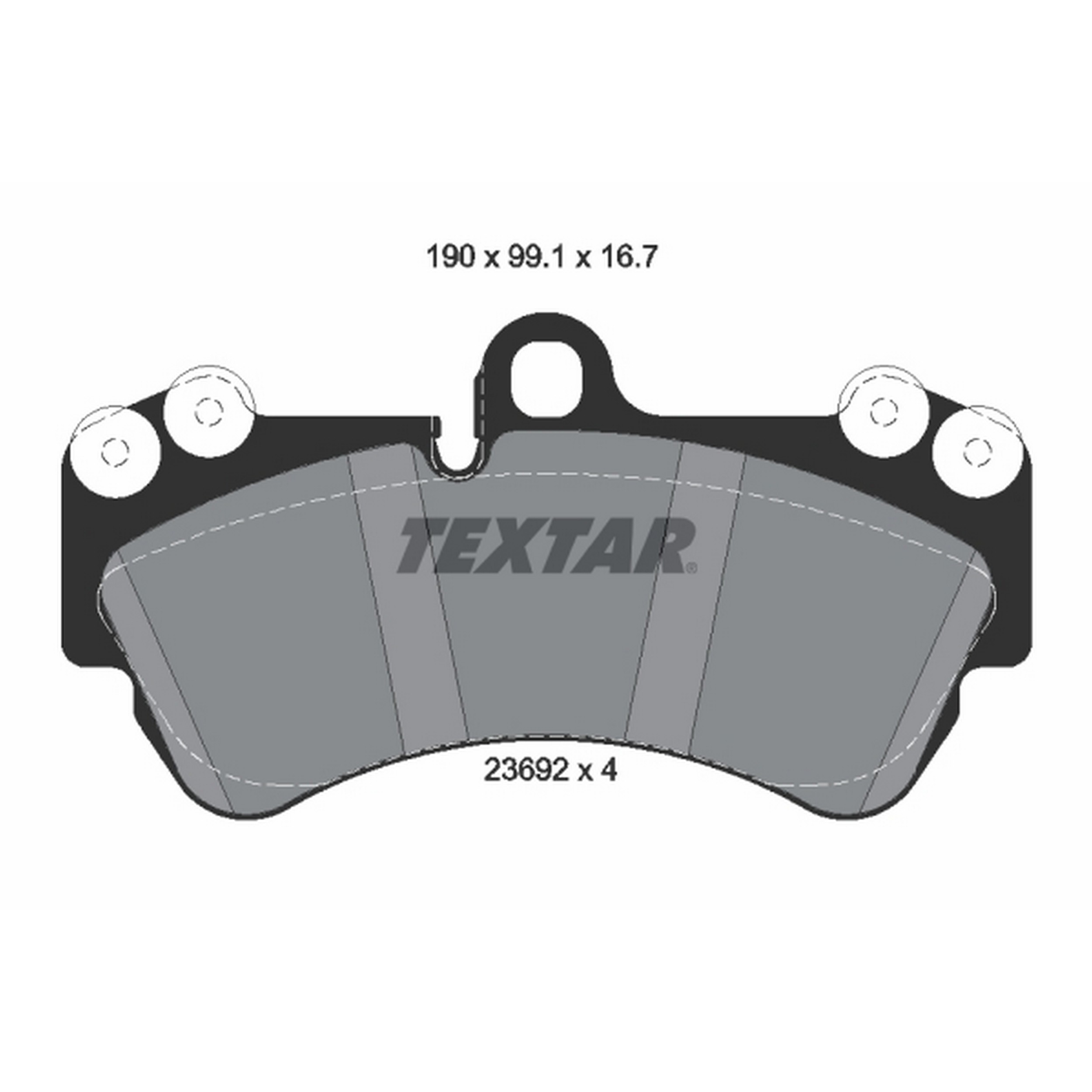 High-quality brake pad set for reliable braking performance