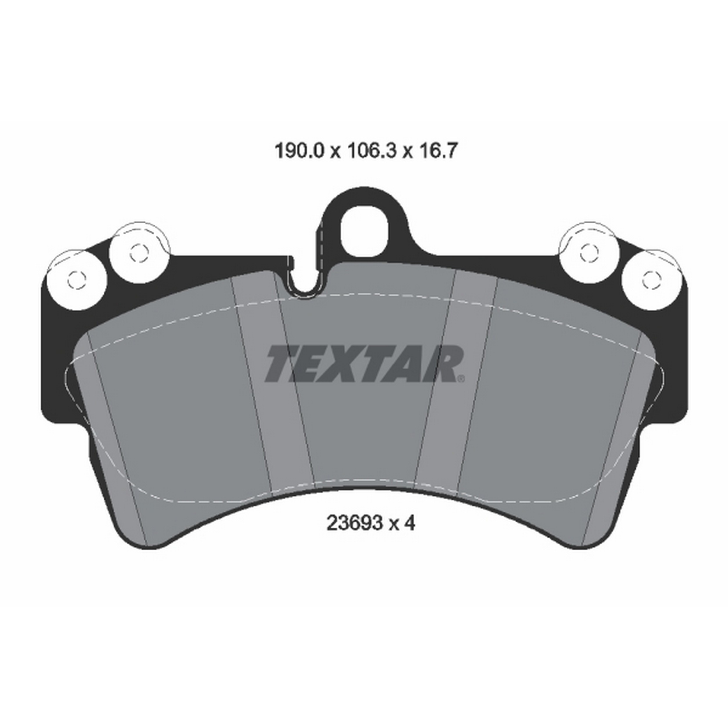 High-quality brake pad set for reliable braking performance