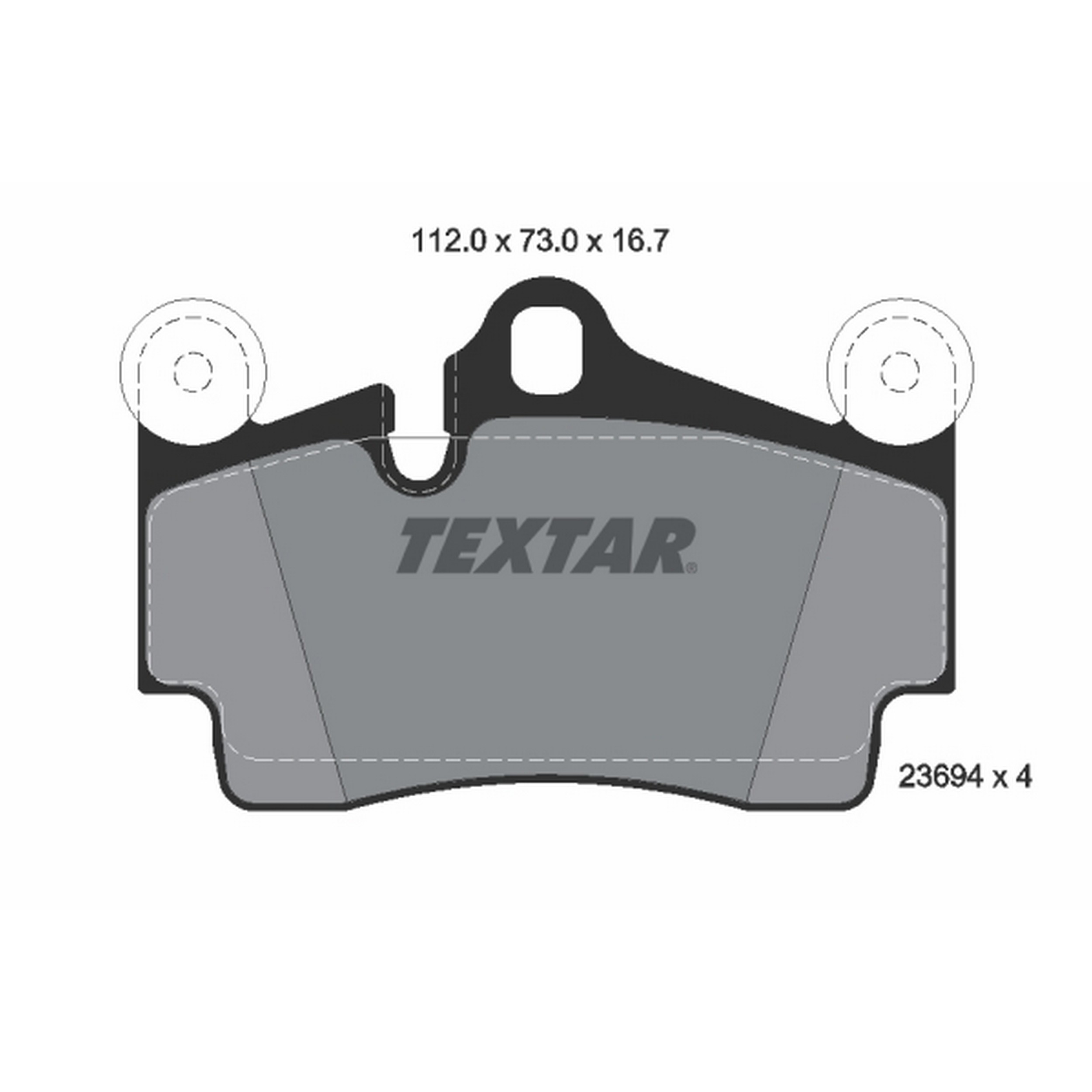 High-quality brake pad set for reliable braking performance