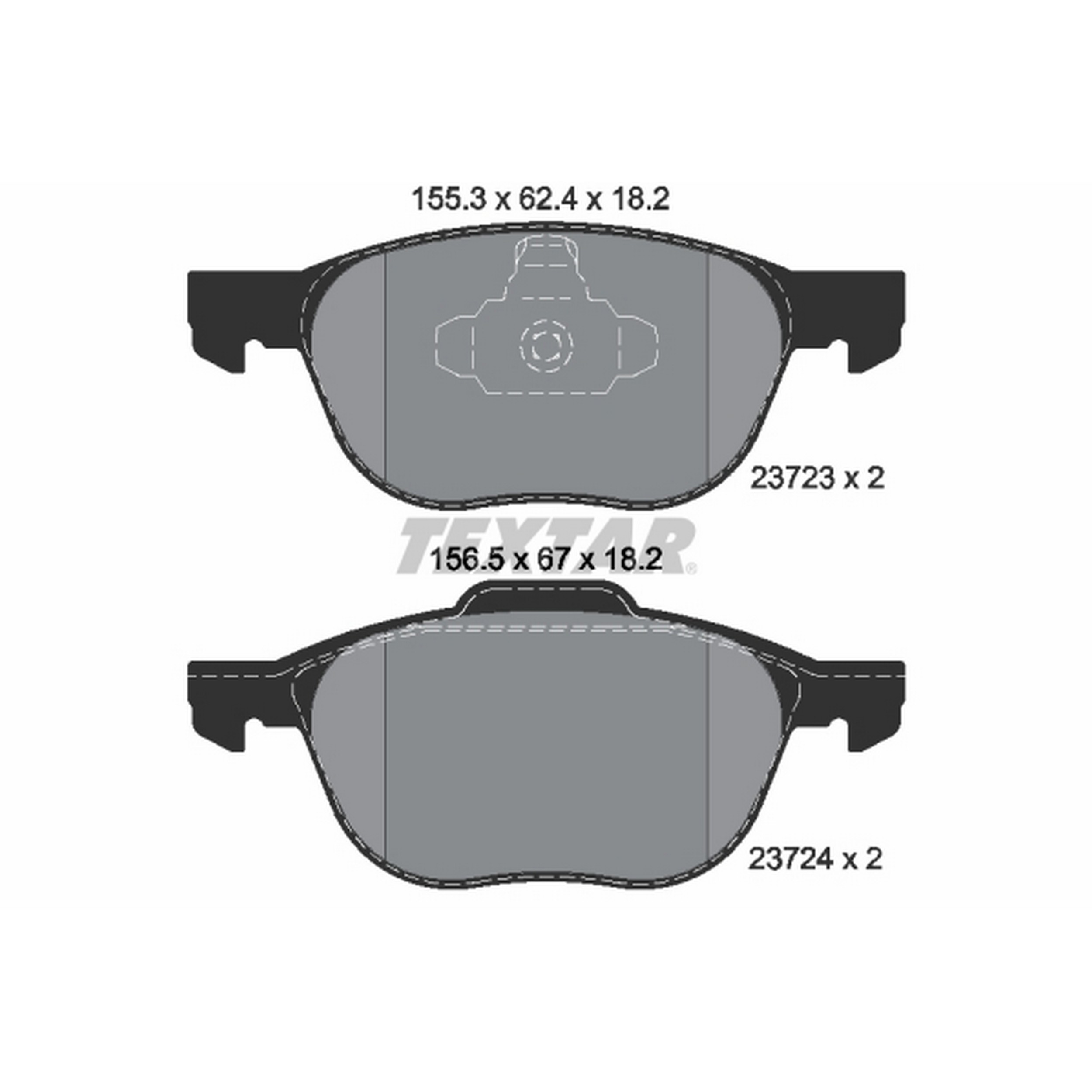 High-quality brake pad set for reliable braking performance