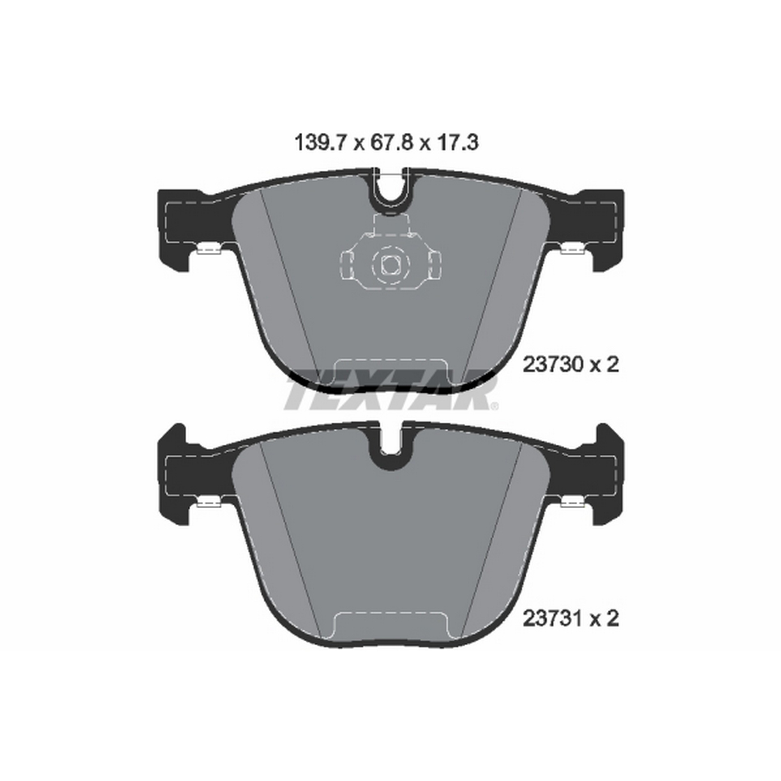 High-quality brake pad set for reliable braking performance