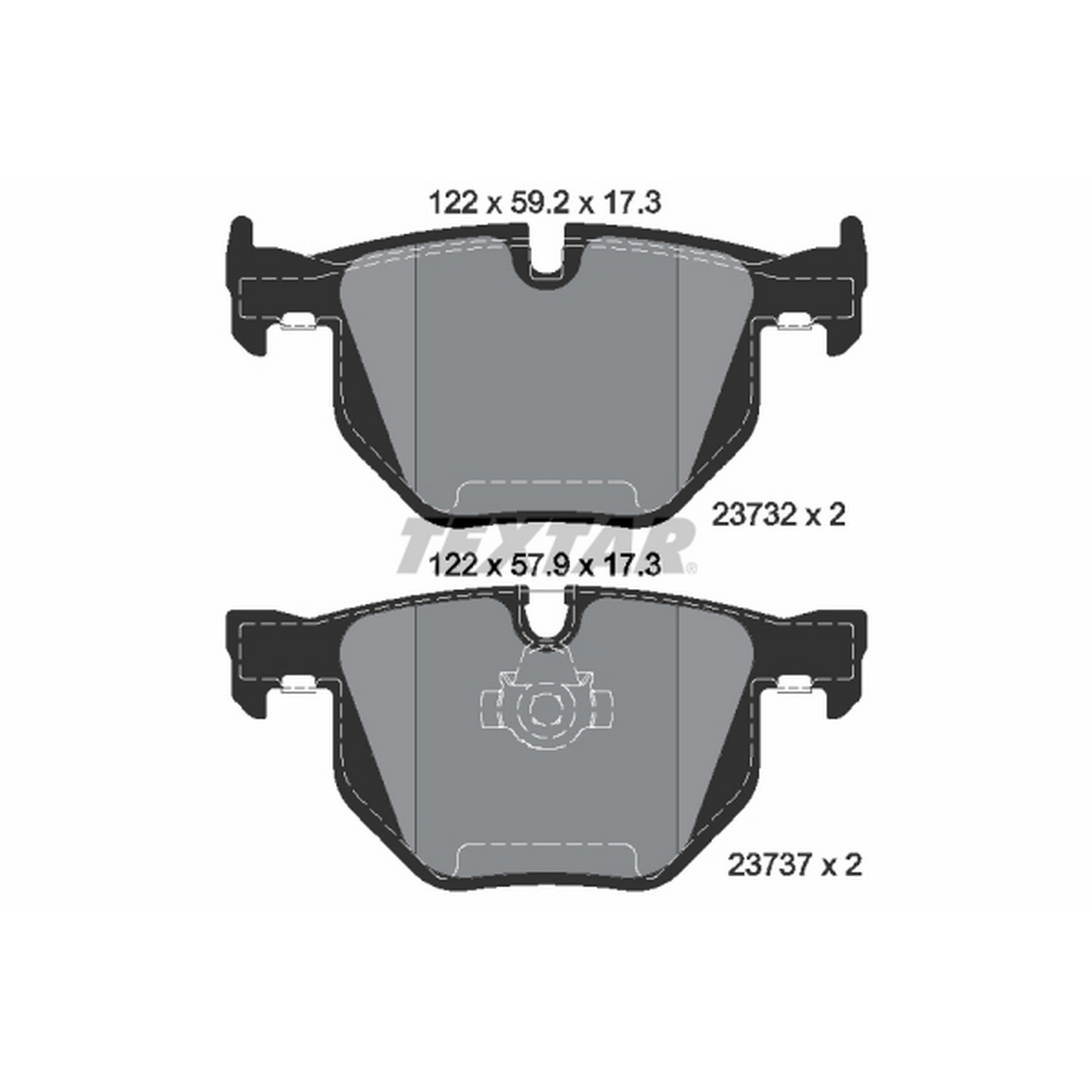 High-quality brake pad set for reliable braking performance
