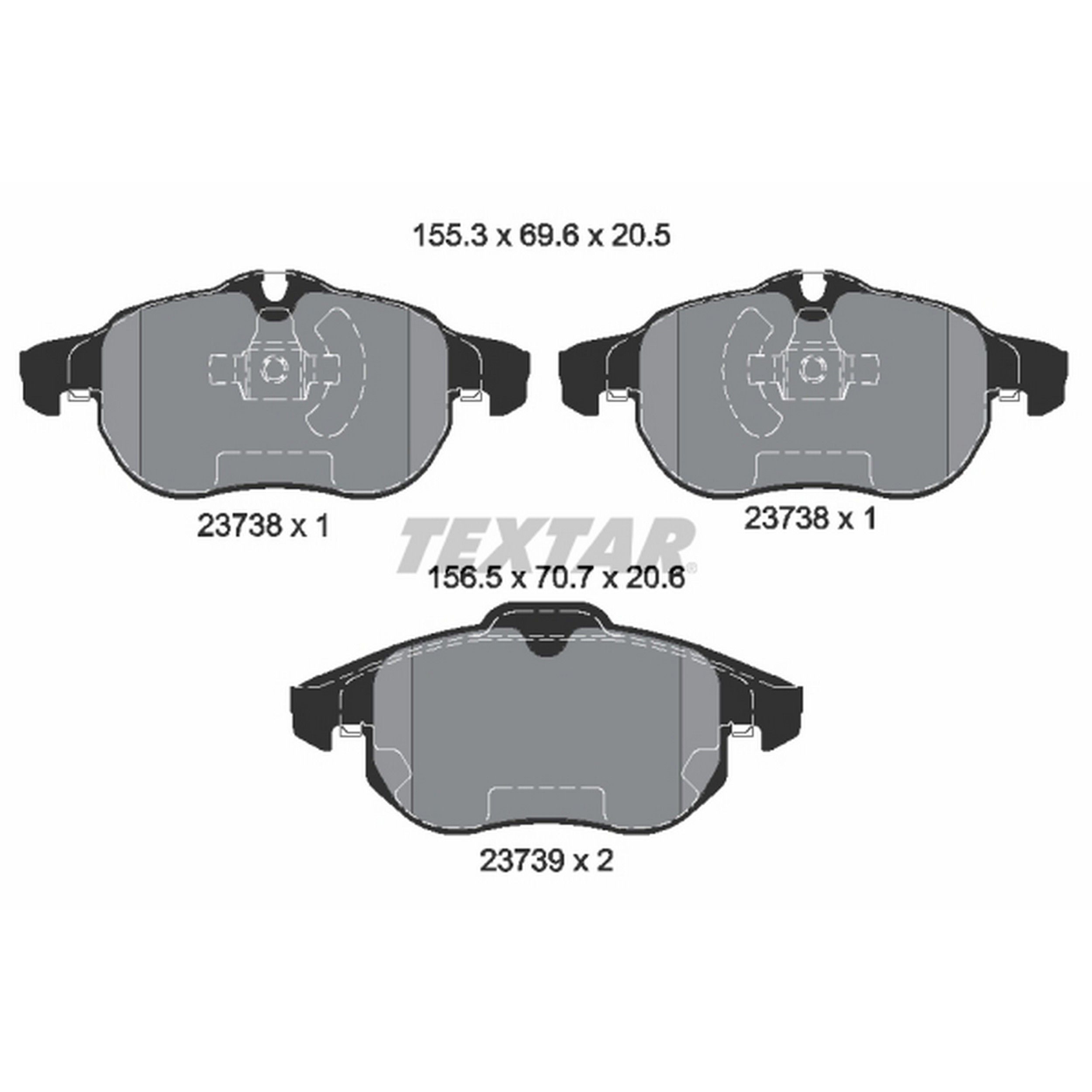 High-quality brake pad set for reliable braking performance