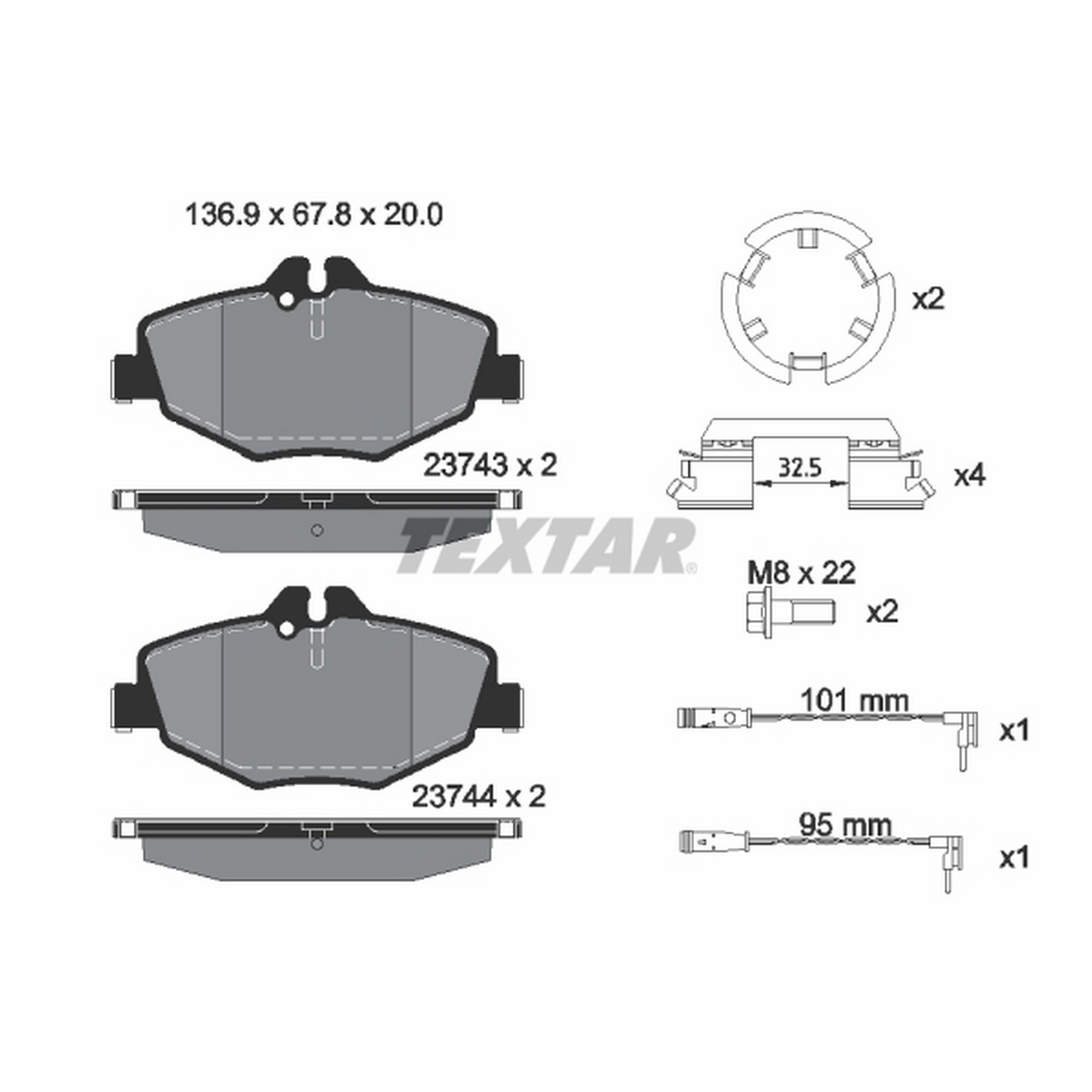 High-quality brake pad set for reliable braking performance