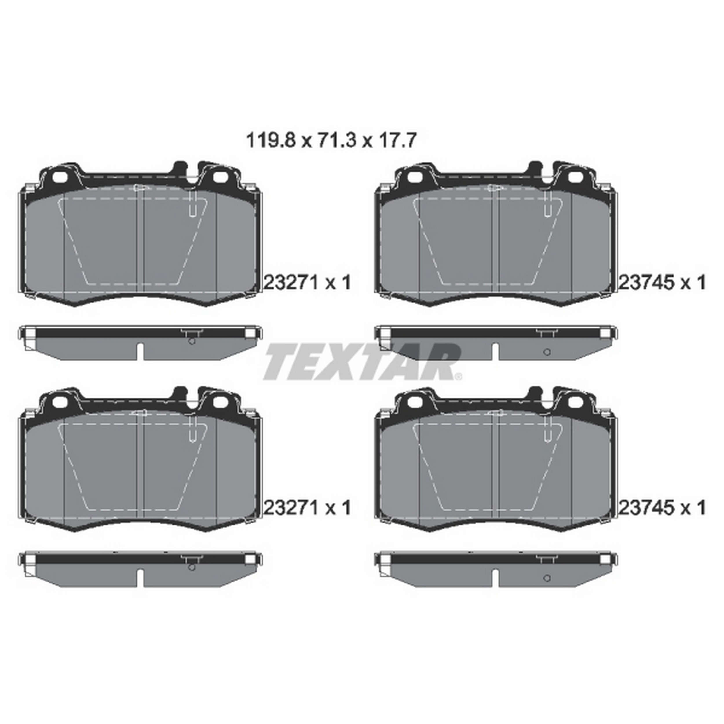 High-quality brake pad set for reliable braking performance