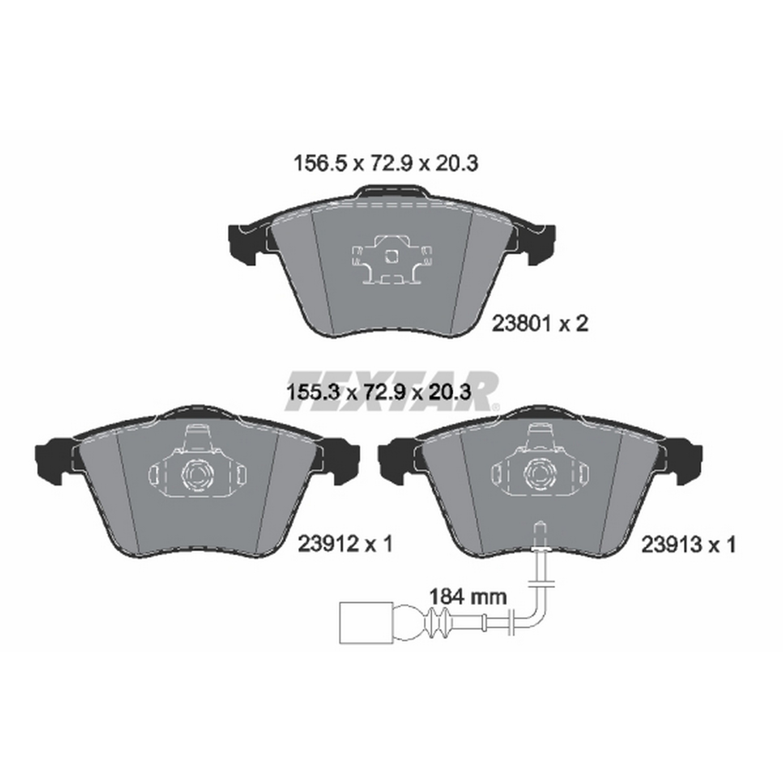High-quality brake pad set for reliable braking performance