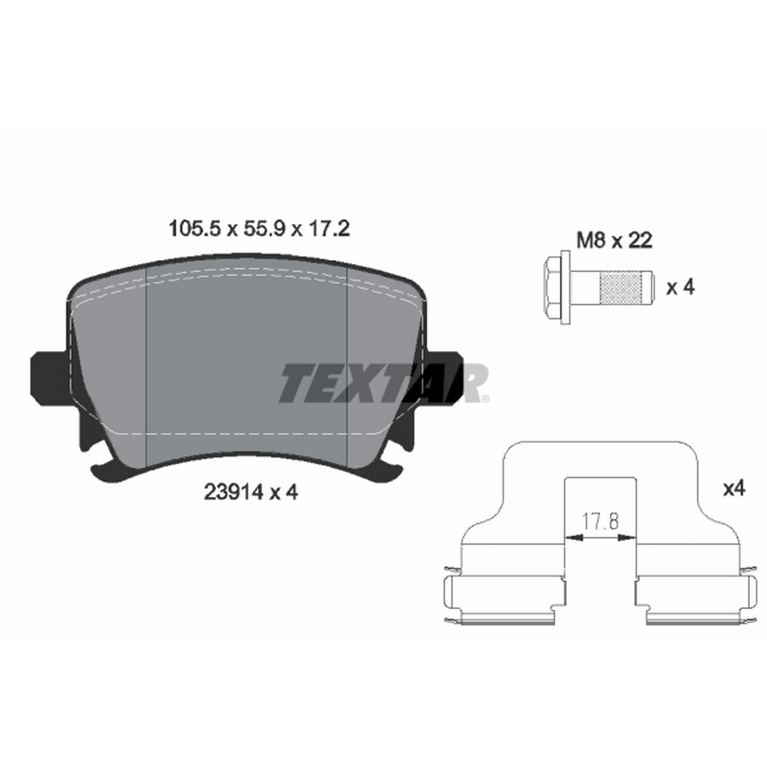 High-quality brake pad set for reliable braking performance