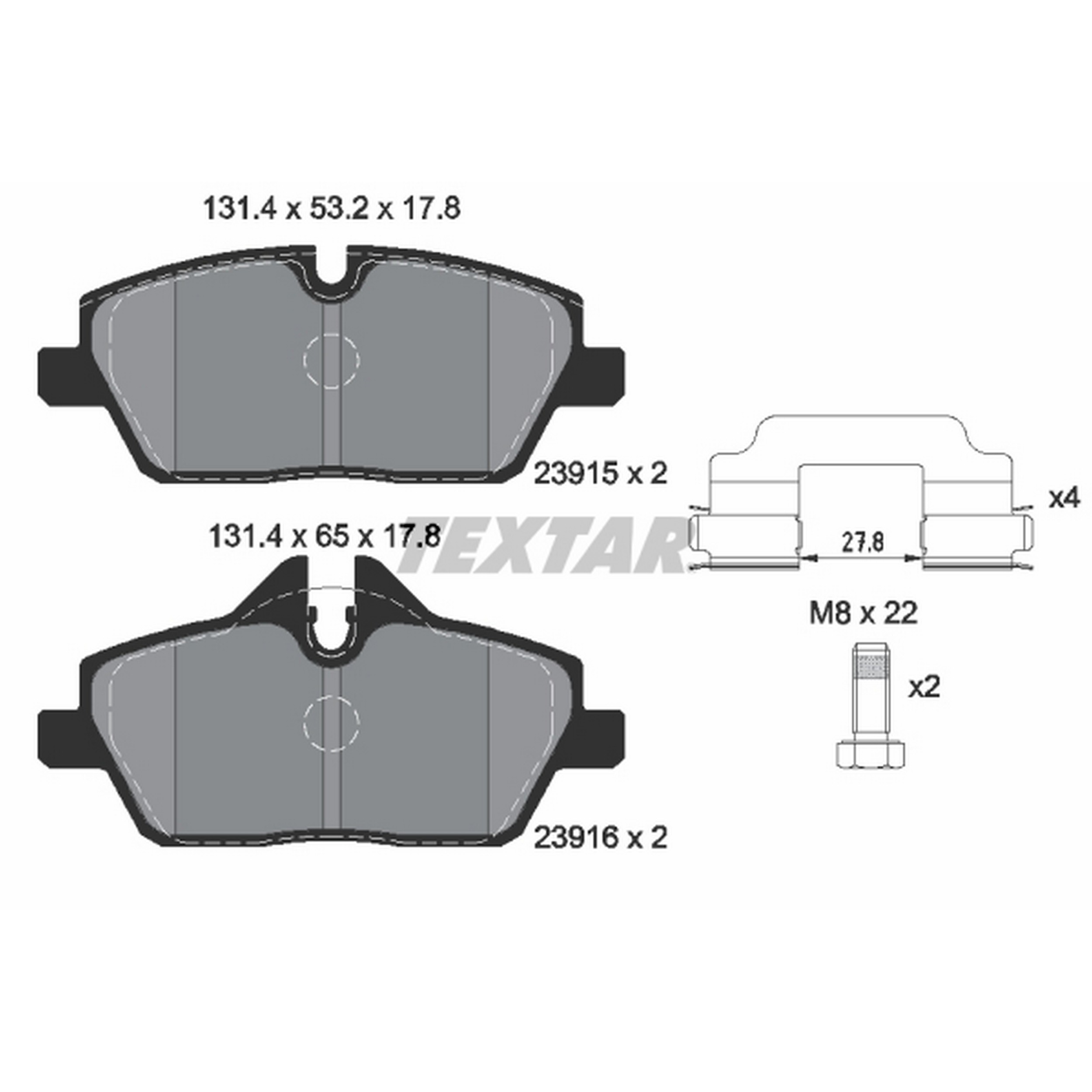 High-quality brake pad set for reliable braking performance