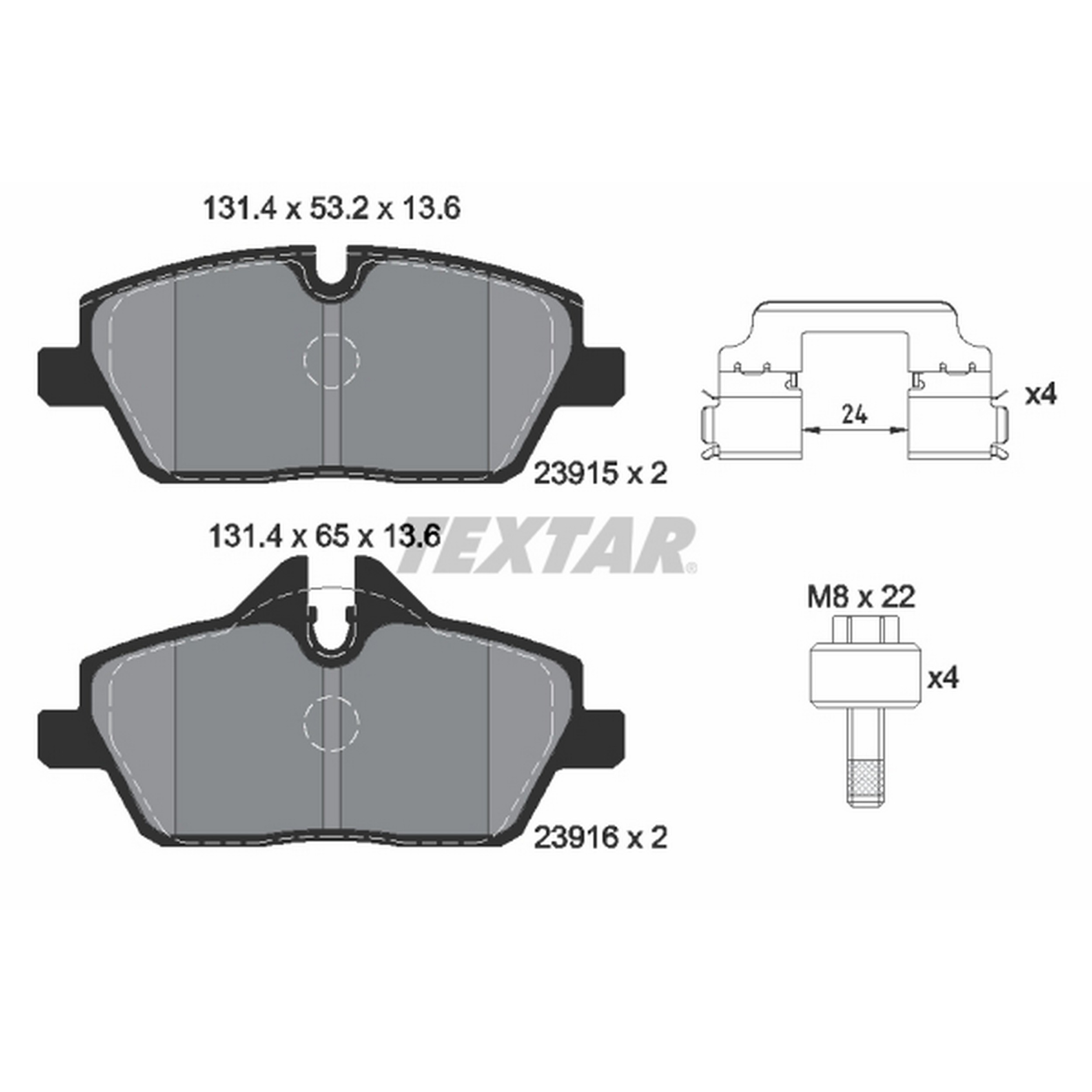 High-quality brake pad set for reliable braking performance