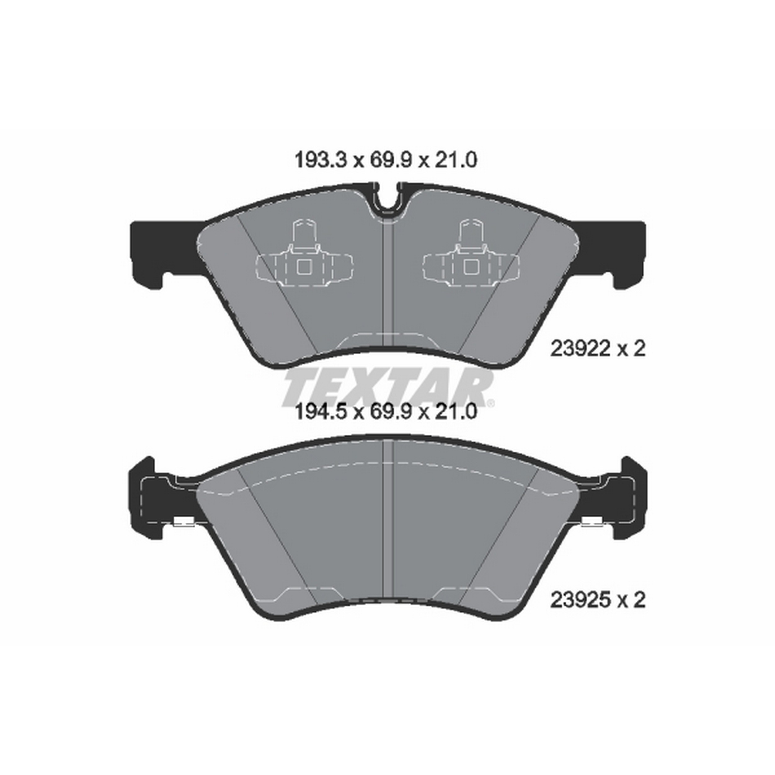 High-quality brake pad set for reliable braking performance